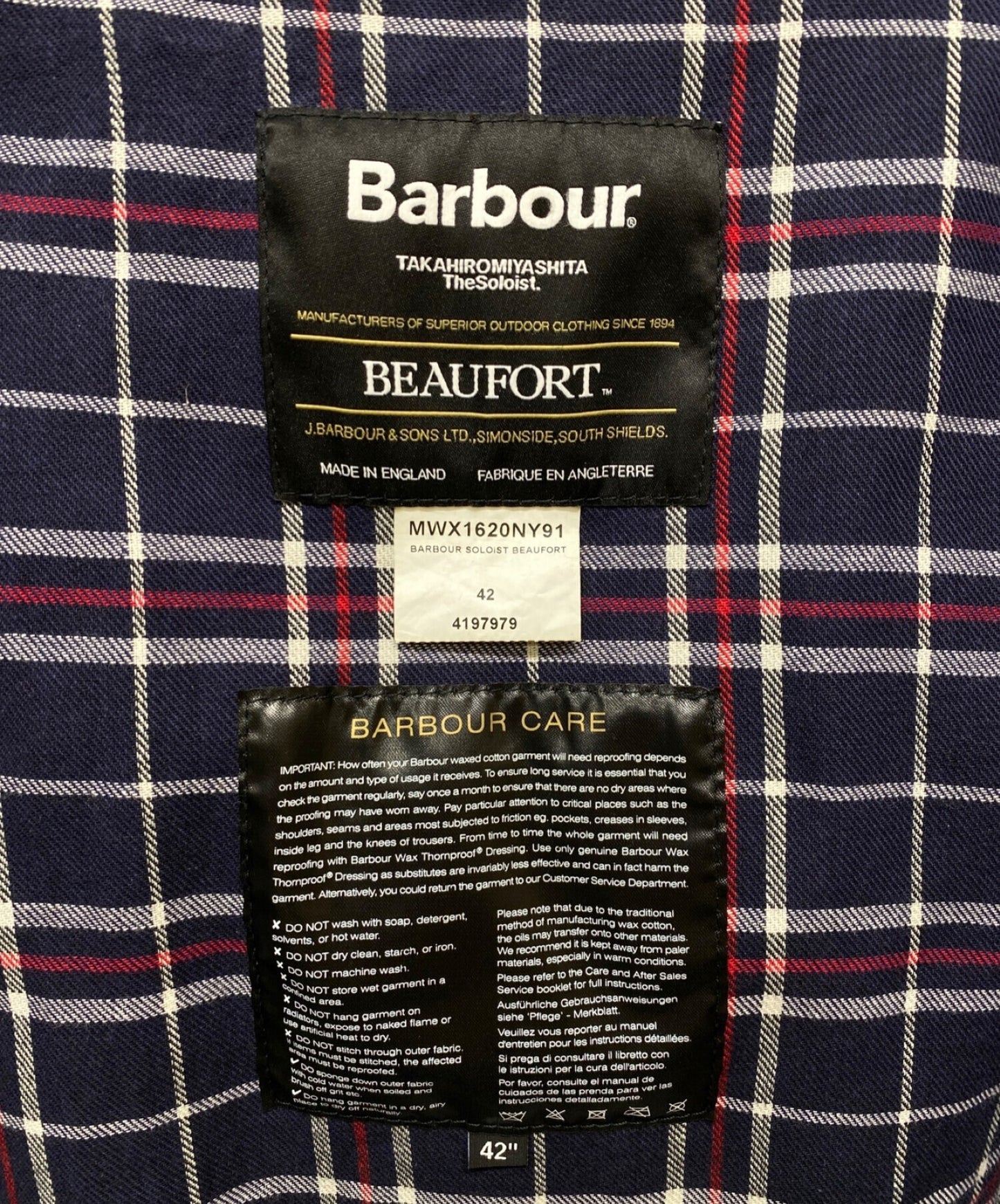 Takahiromiyashita นักวิทยานิพนธ์× barbour beaufort jacket jacket sbrj.0001