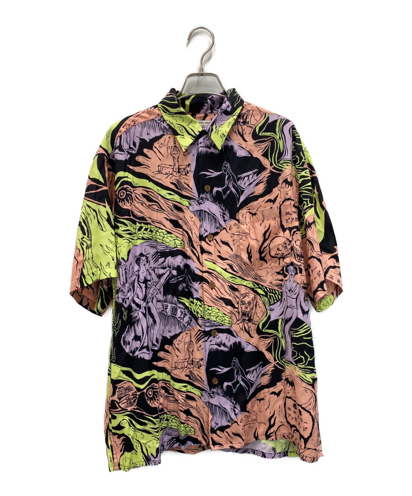 Wacko Maria色情恐怖僵尸裸体Aloha衬衫20SS