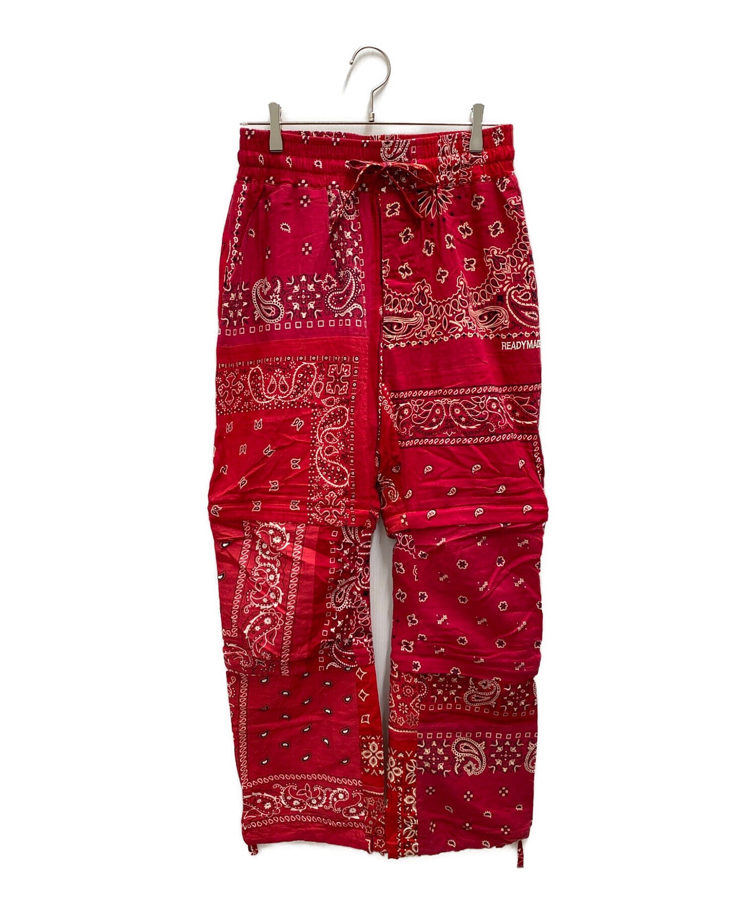 【本物保証SALE】READYMADE BANDANA SLEEPING PANTS 2 RED パンツ