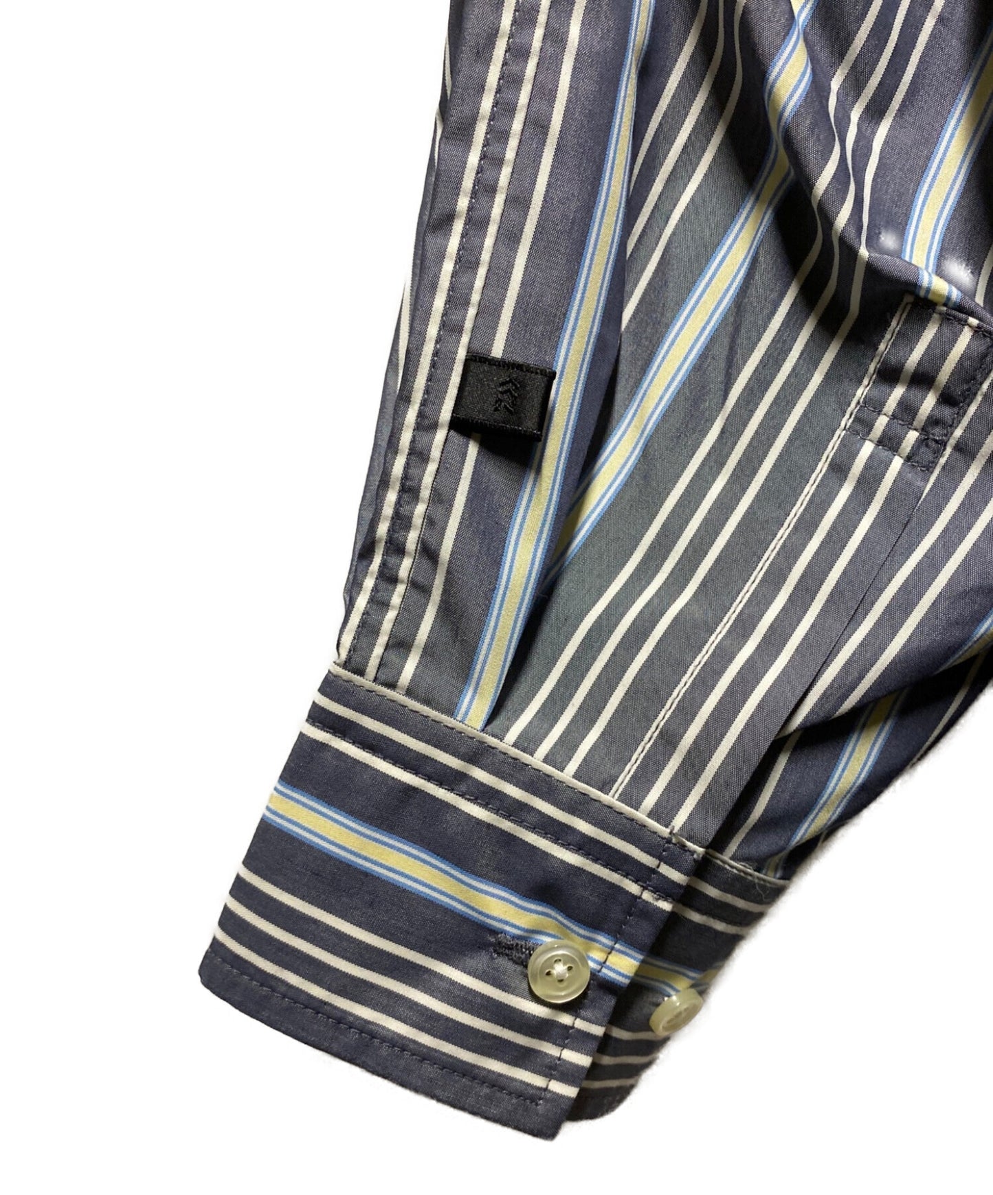 Daiwa Pier39 22fw ปุ่มเทคโนโลยีลงเสื้อเชิ้ต L/S Stripe BE-89022W