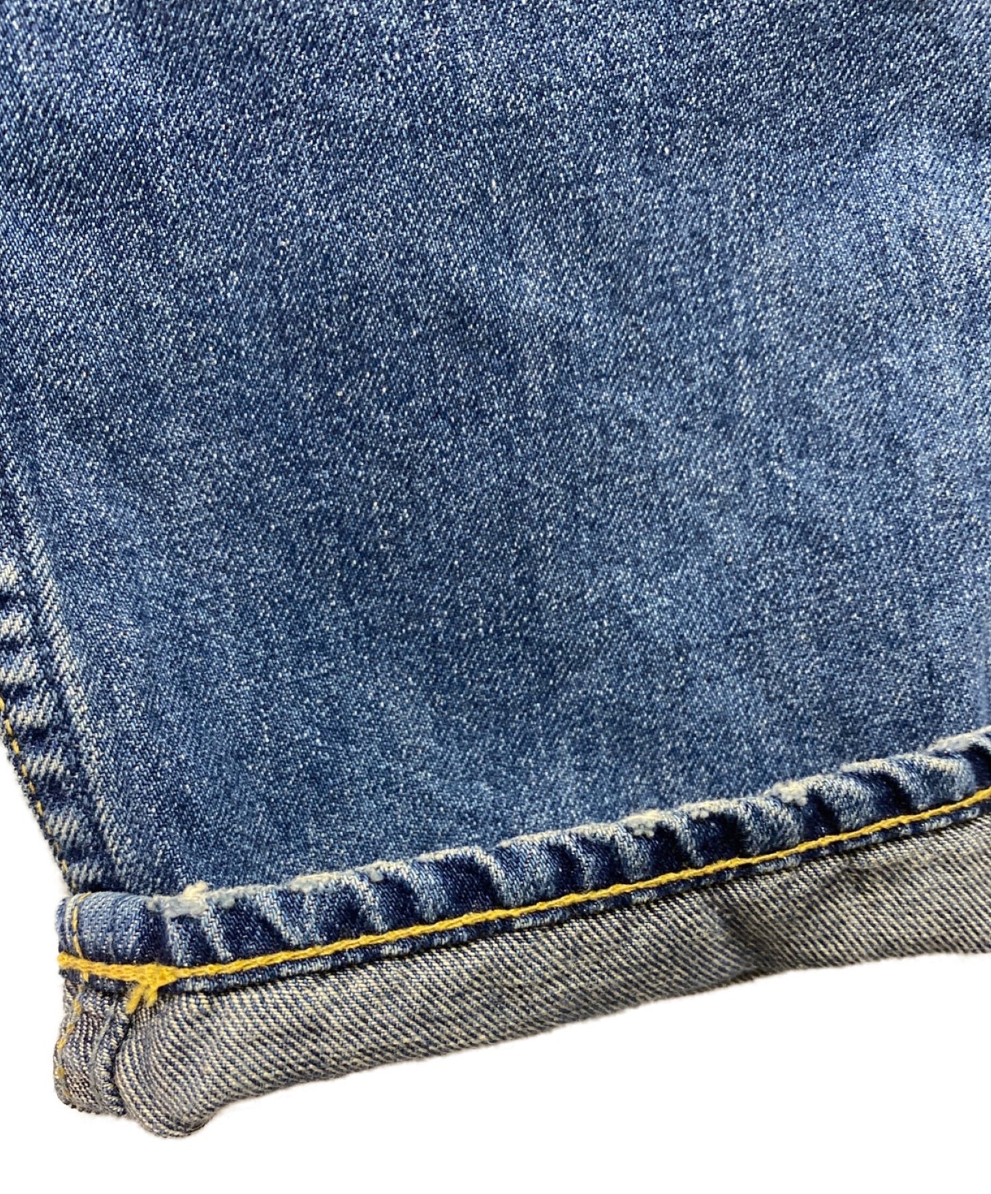 Hysteric Glamour Printed Patch Remake Tapered Denim Pants 02202AP06