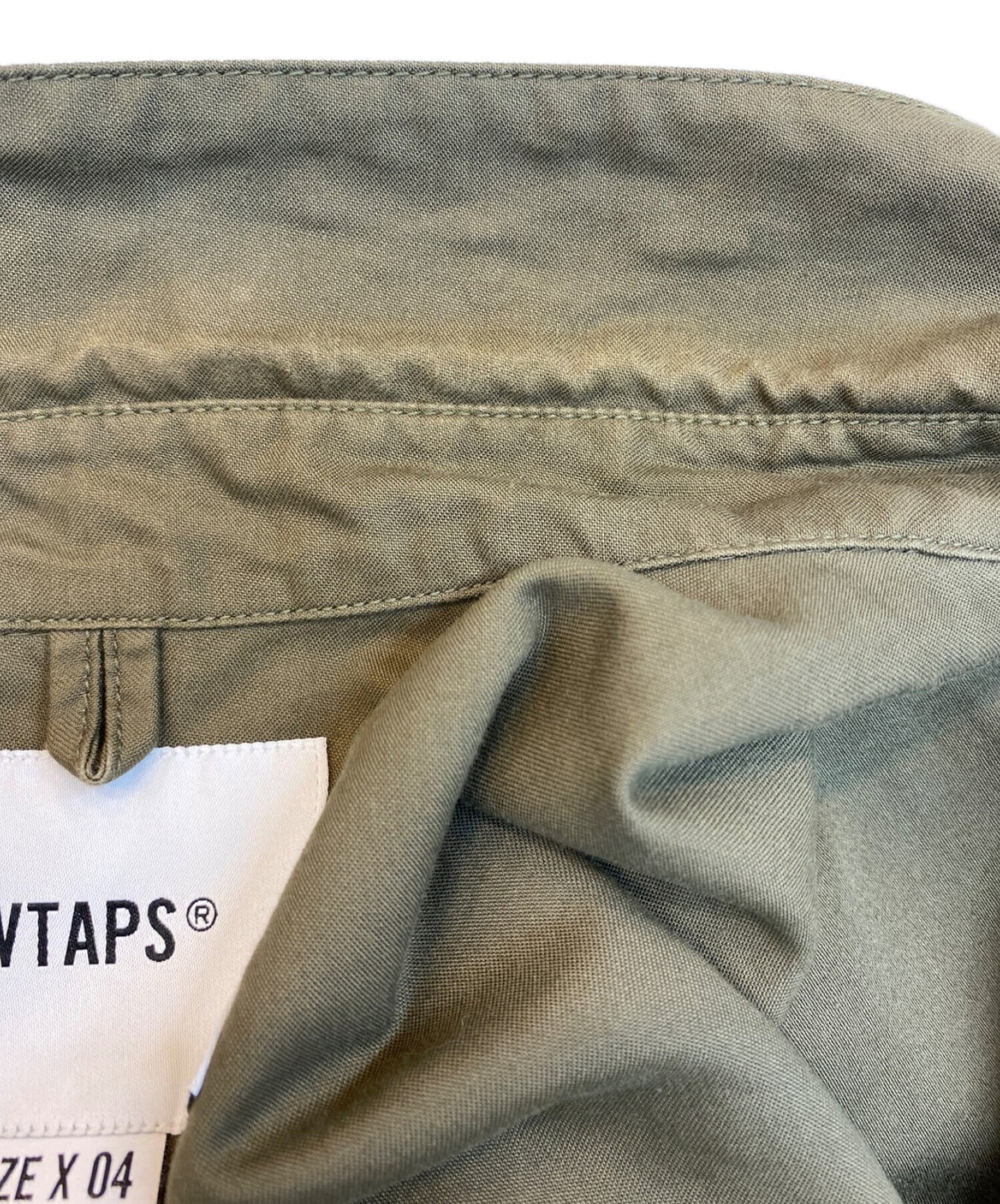 WTAPS甲板SS /襯衫。棉布。 Satin 191TQDT-SHM02