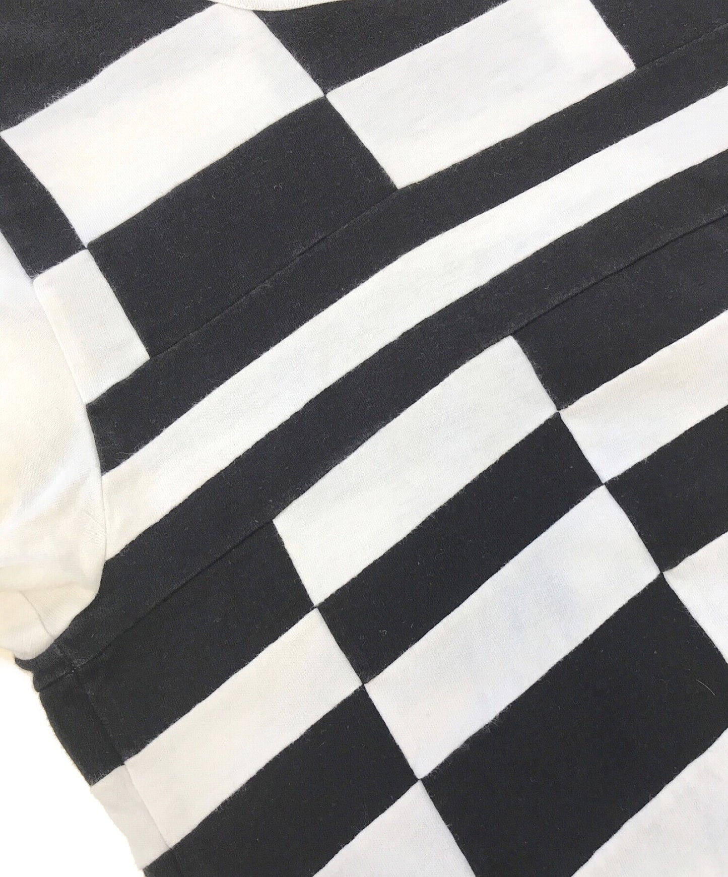 Comme des Garcons ตรวจสอบเสื้อยืดแพทช์ GE-T059