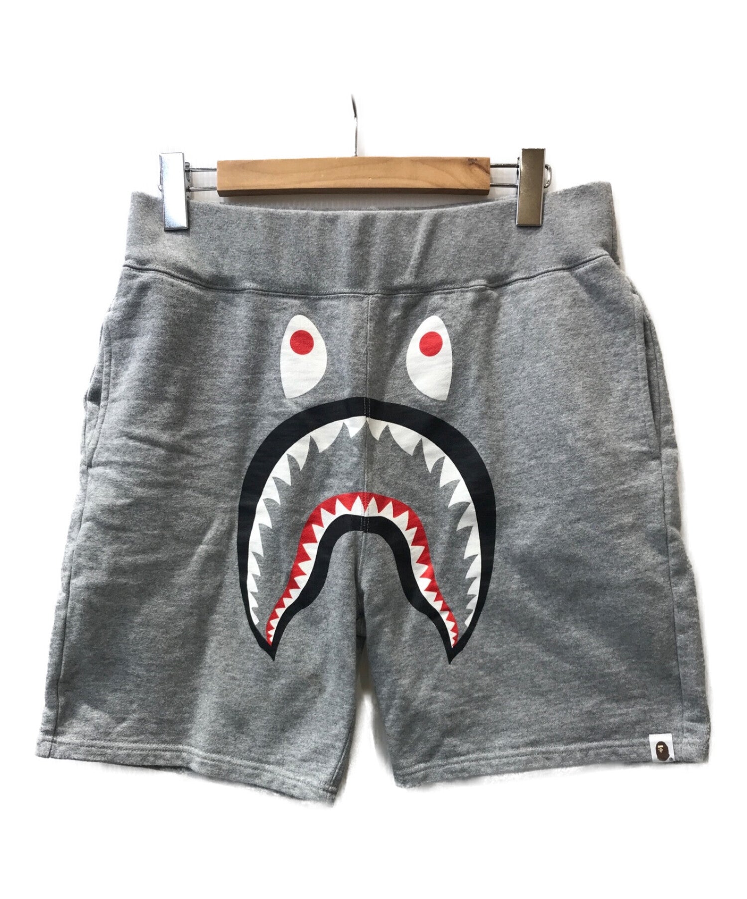 A BATHING APE Shark Print Sweat Shorts