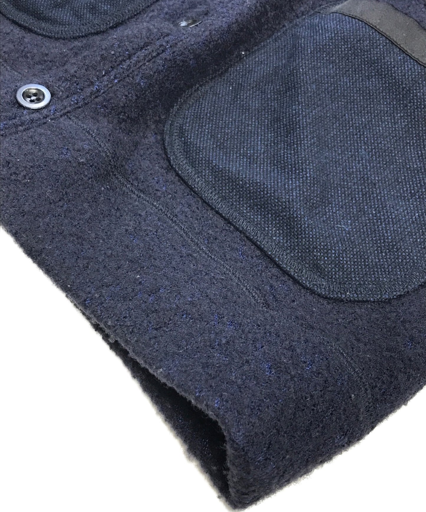 Comme des Garcons Junya Watanabe Man 팔꿈치 패치 압축 양모 가디건 WP-T016