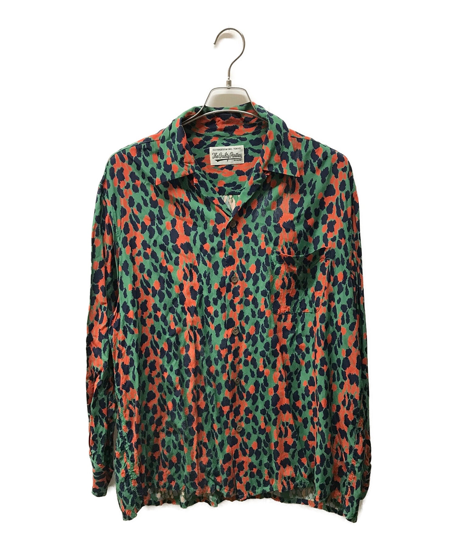 WACKO MARIA HAWAIIAN SHIRT L/S/Leopard shirt