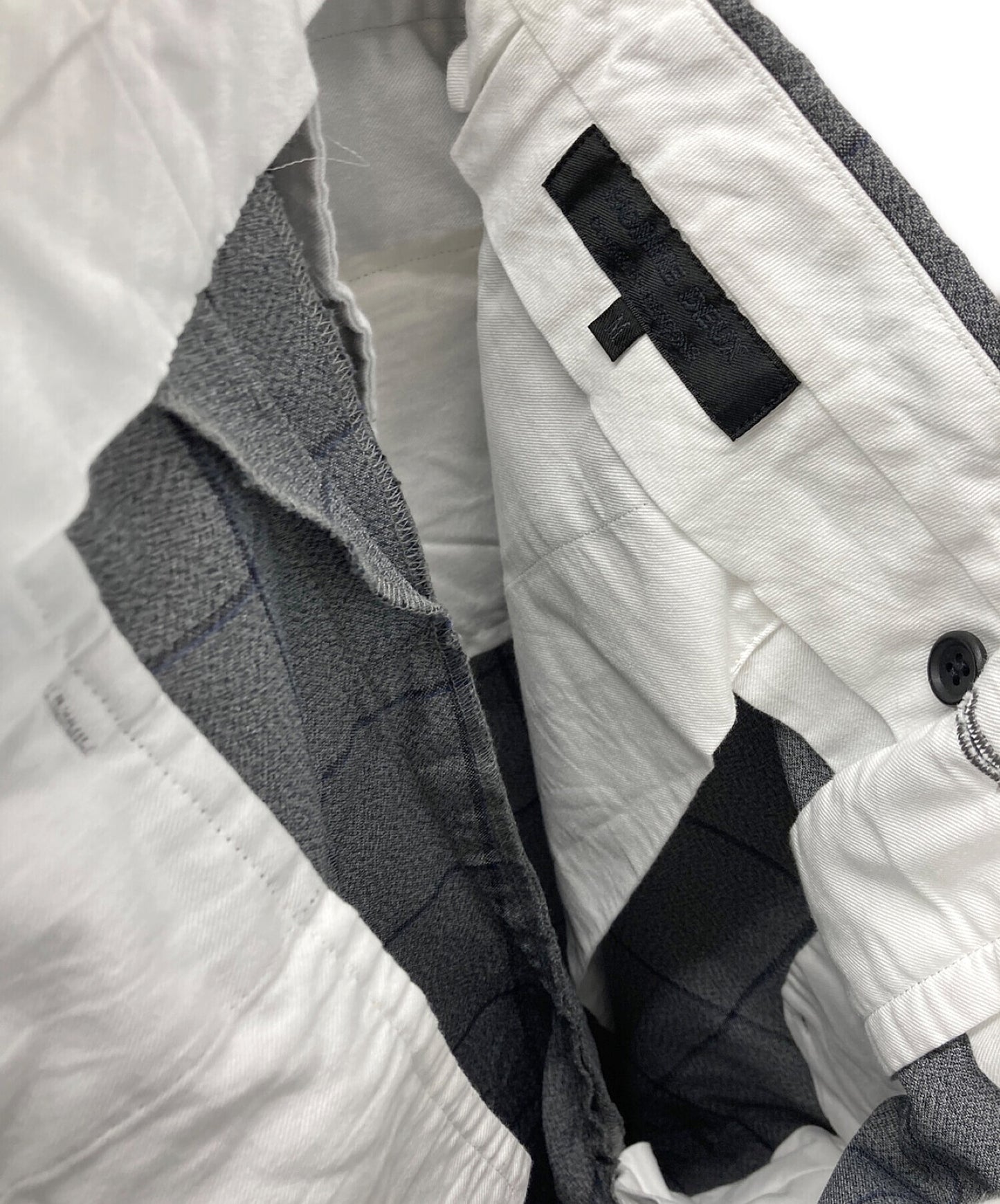 COMME DES GARCONS HOMME DEUX检查裤子DI-P003