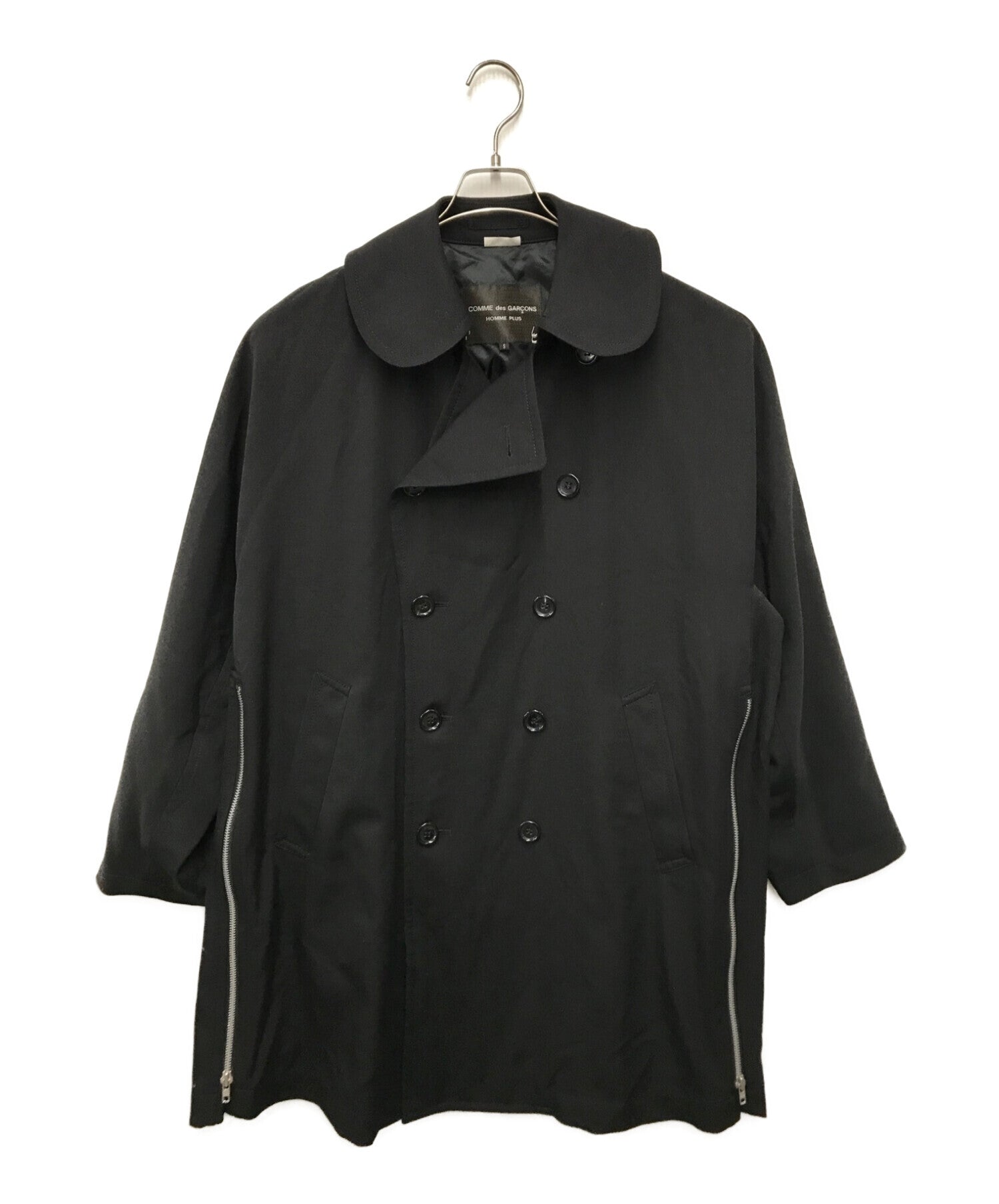 COMME des GARCONS HOMME PLUS 23SS Zip Detail Wide Double Coat PK-C003