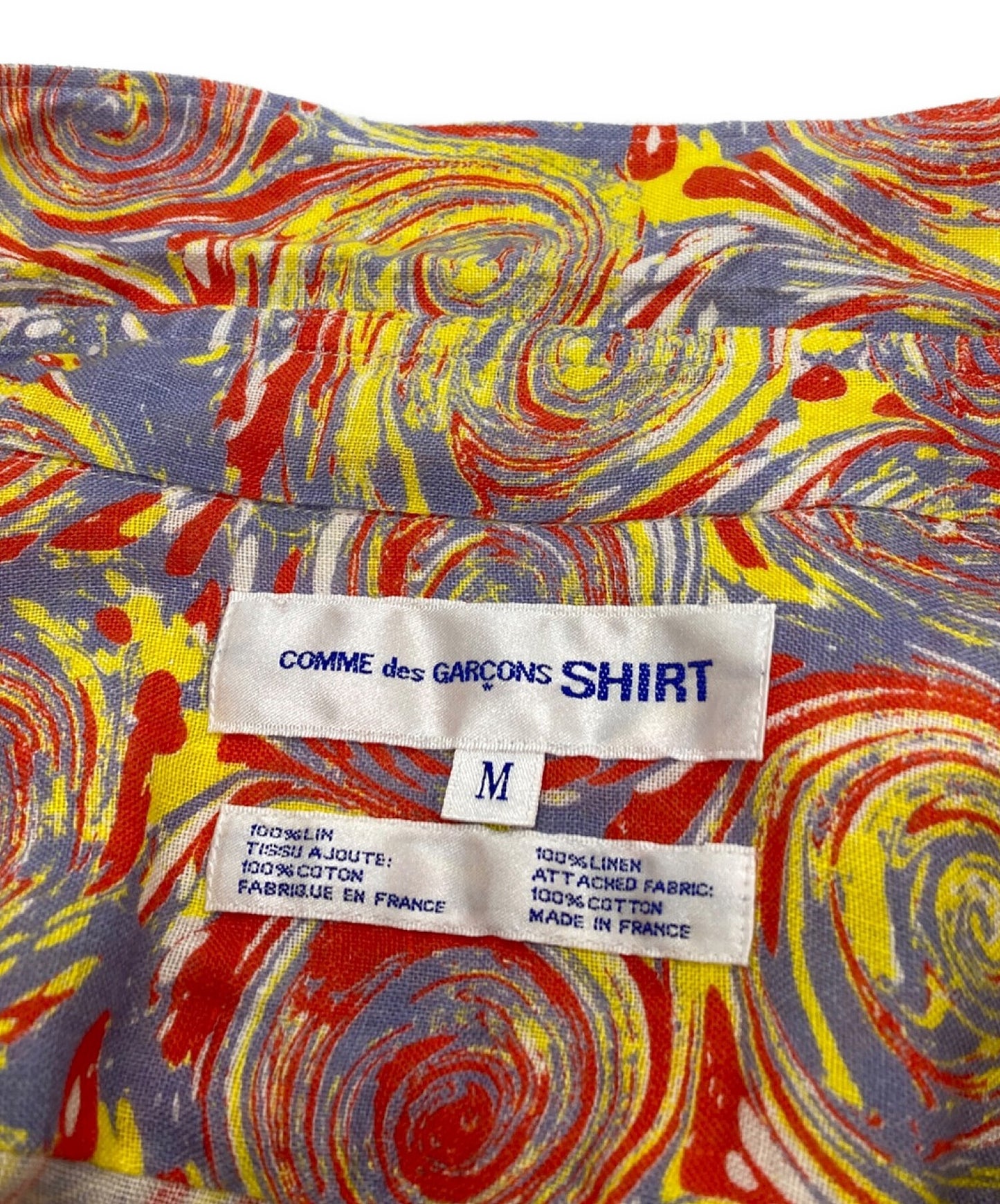 Comme des Garcons衬衫对接过程全面图案衬衫短袖衬衫衬衫衬衫S12131