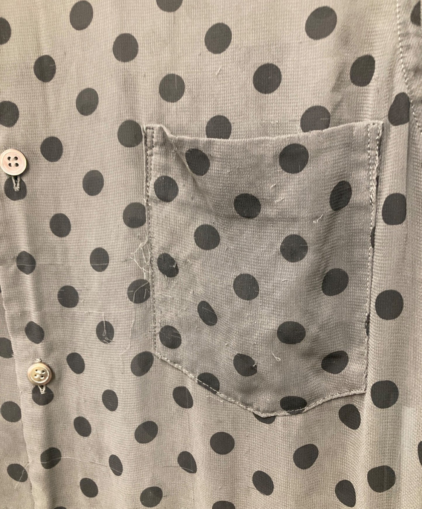 Comme des Garcons Dot Pattern rfuffle下擺裝飾襯衫AD2012 Archive GK-B039