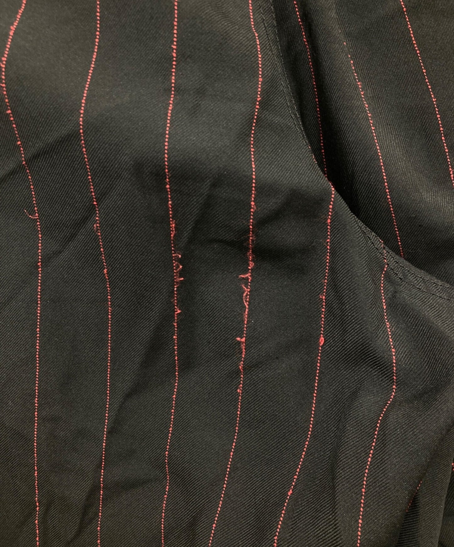 Comme des Garcons Homme Deux 22SS Poly Shrink-Wrap Striped Tuck Tapered Pants DI-P030