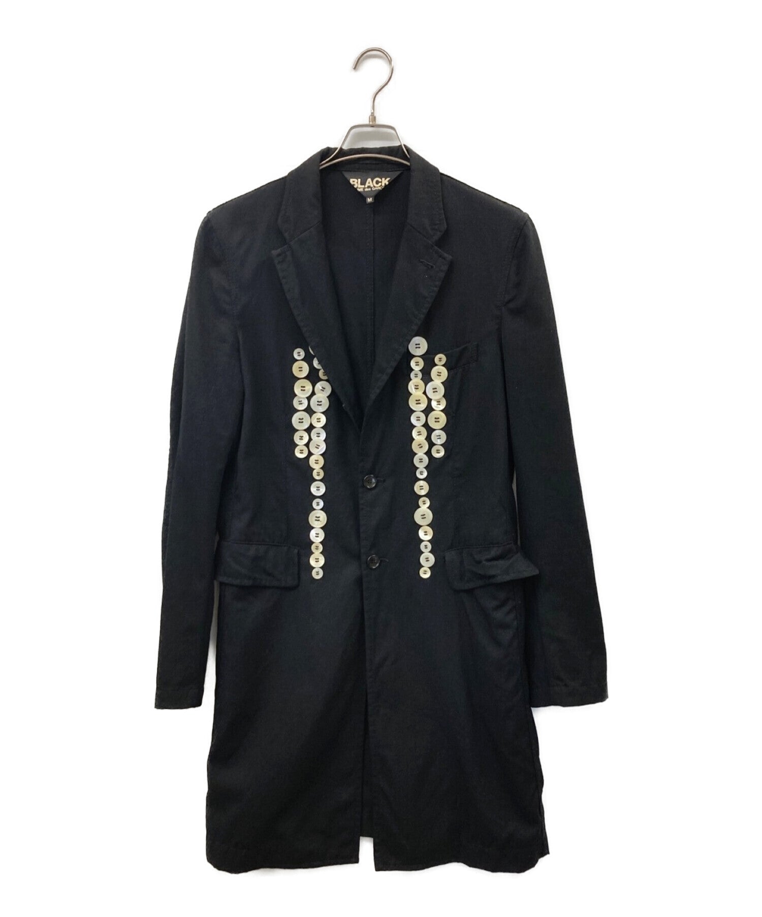 Pre-owned] BLACK COMME des GARCONS Button Design Chester Coat 1F  