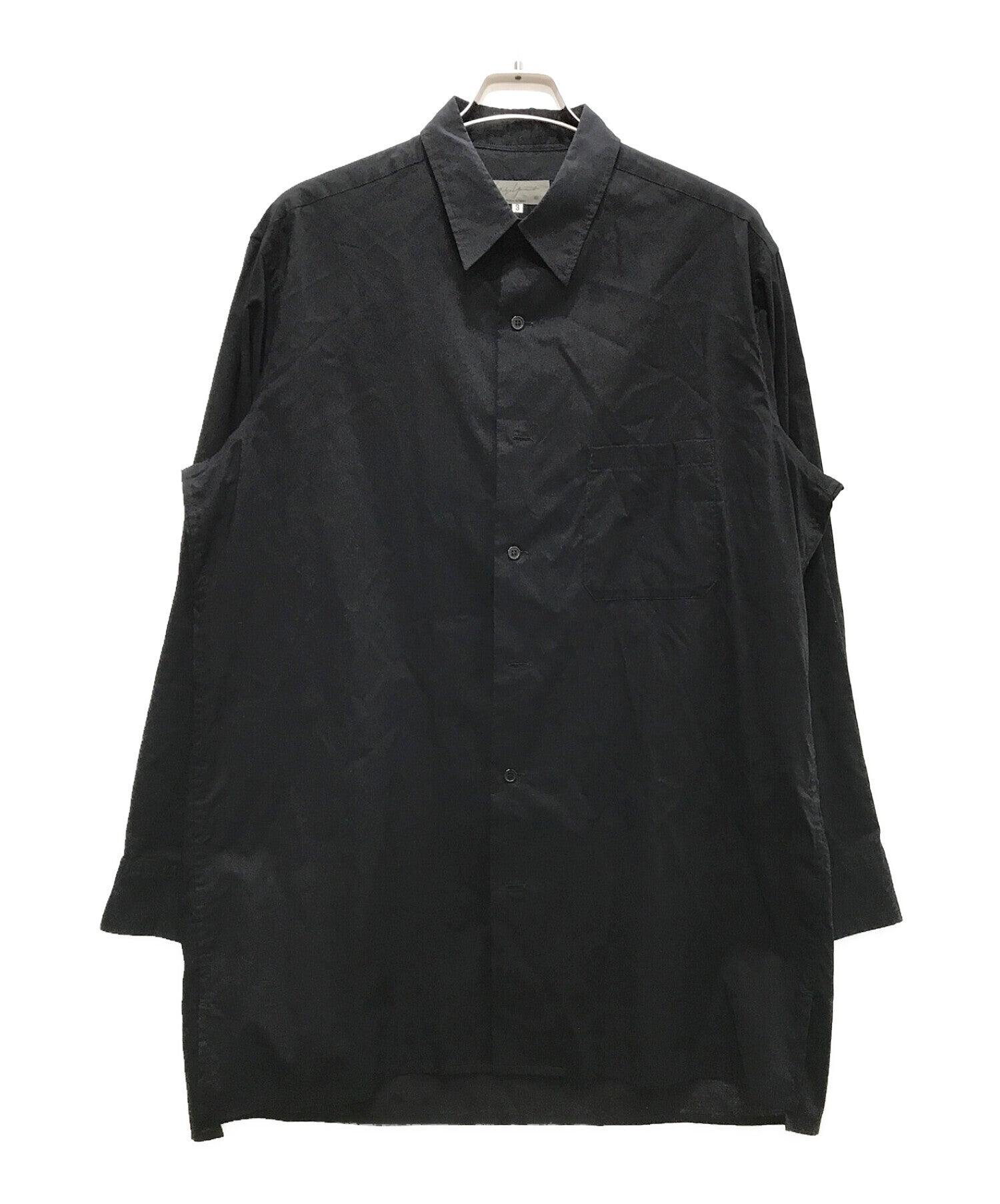 Yohji Yamamoto pour homme Cotton Loan Big Shirt HN-B60-034