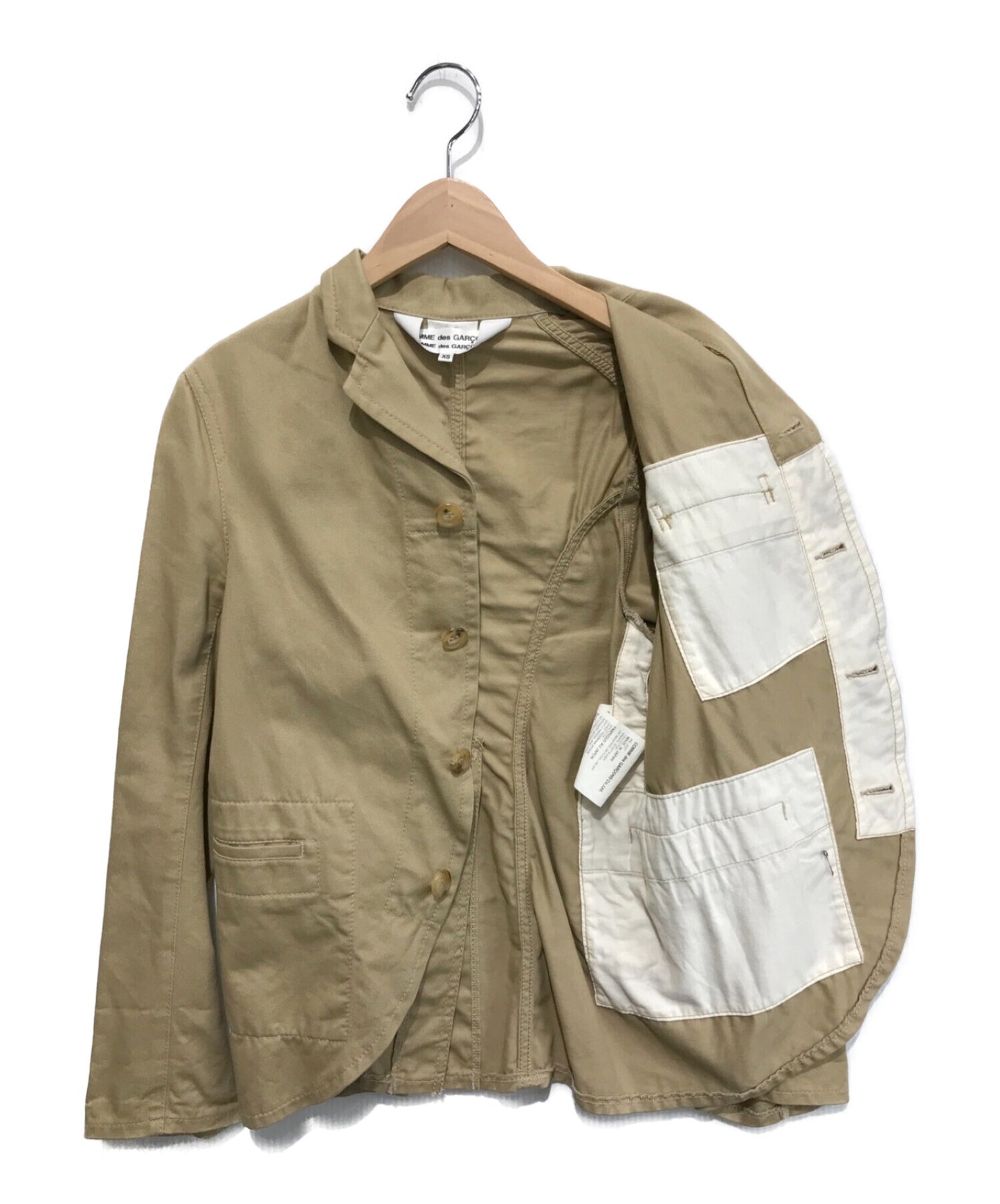 Comme des garcons comme des garcons แจ็คเก็ตที่ปรับแต่งใหม่ j027