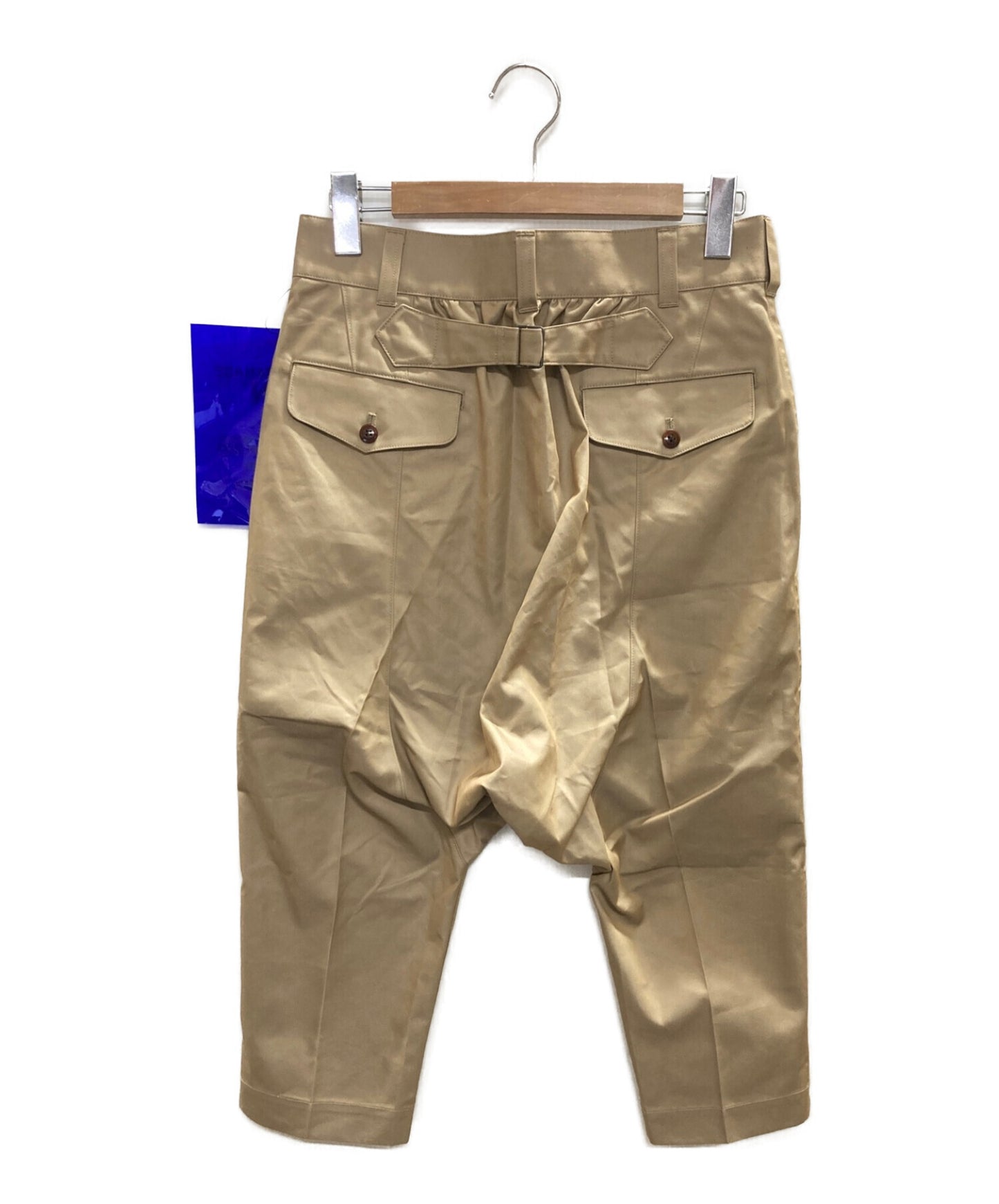 Junya Watanabe Man Cotton Ester Gaber Sarouel 바지 Wi-P053