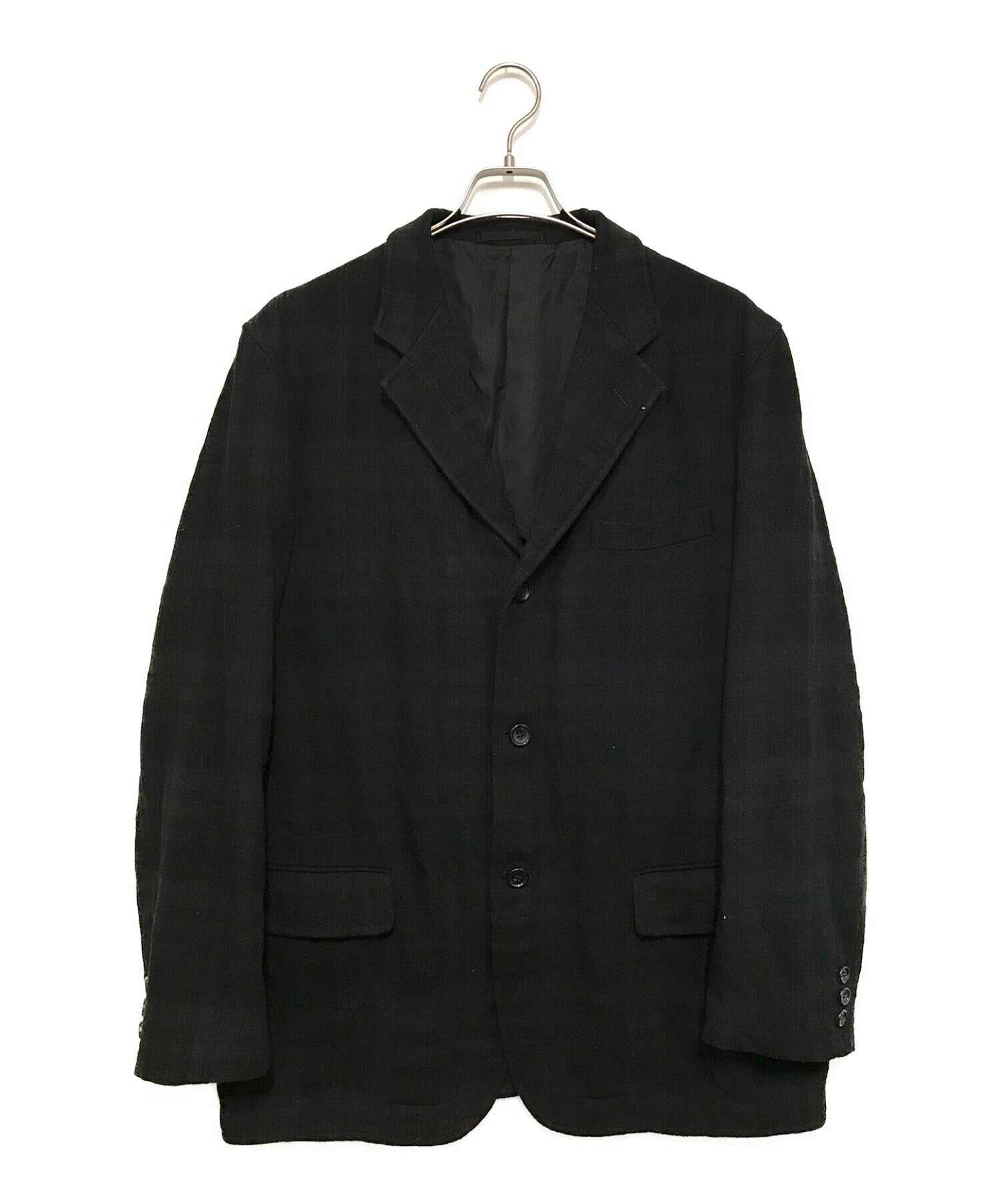 Comme des Garcons Homme Vintage Shadow检查羊毛夹克HD-J028