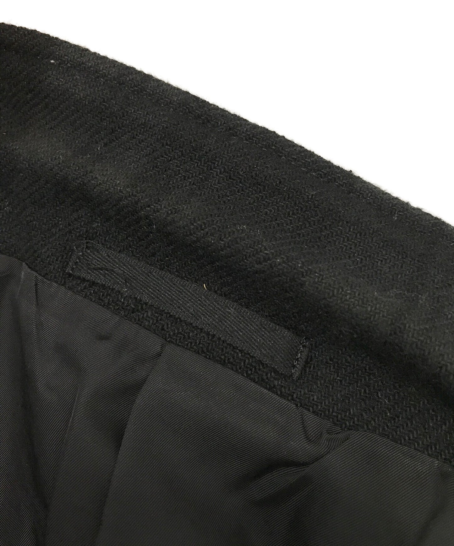 Comme des Garcons Homme Vintage Shadow ตรวจสอบแจ็คเก็ตขนสัตว์ HD-J028