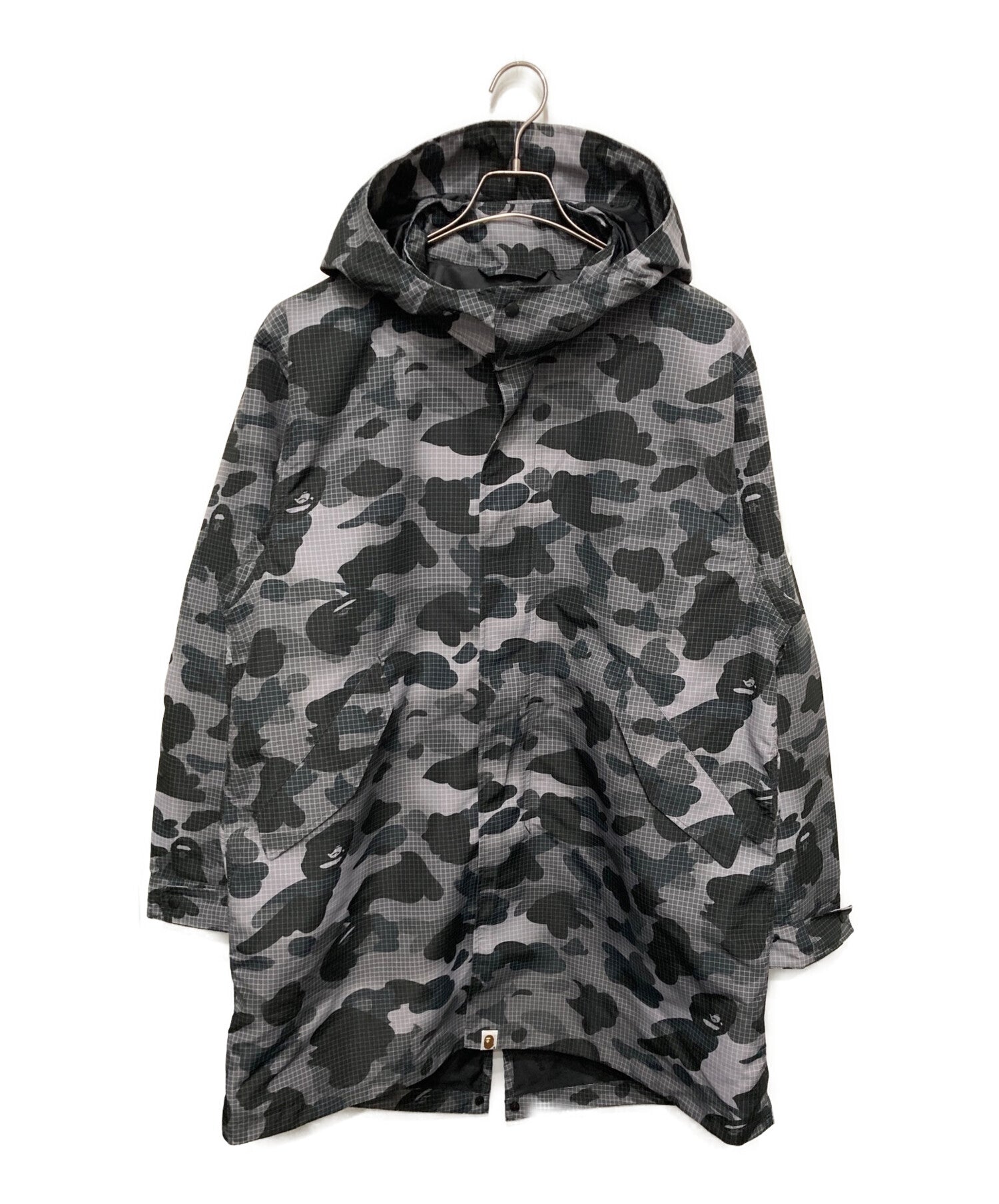 A BATHING APE Light-storing camouflage pattern nylon coat 