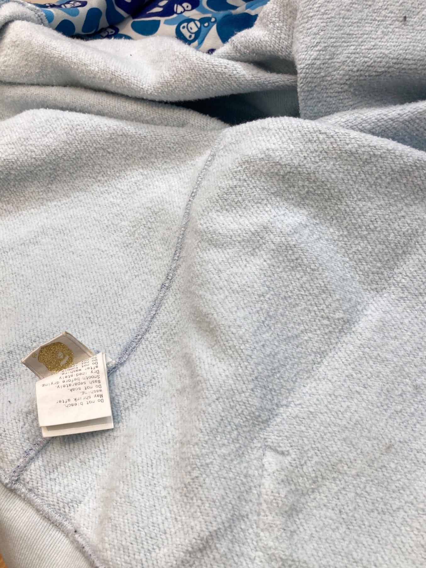 목욕 원숭이 밀로 블루 카모 풀 지퍼 까마귀 1860-115-028