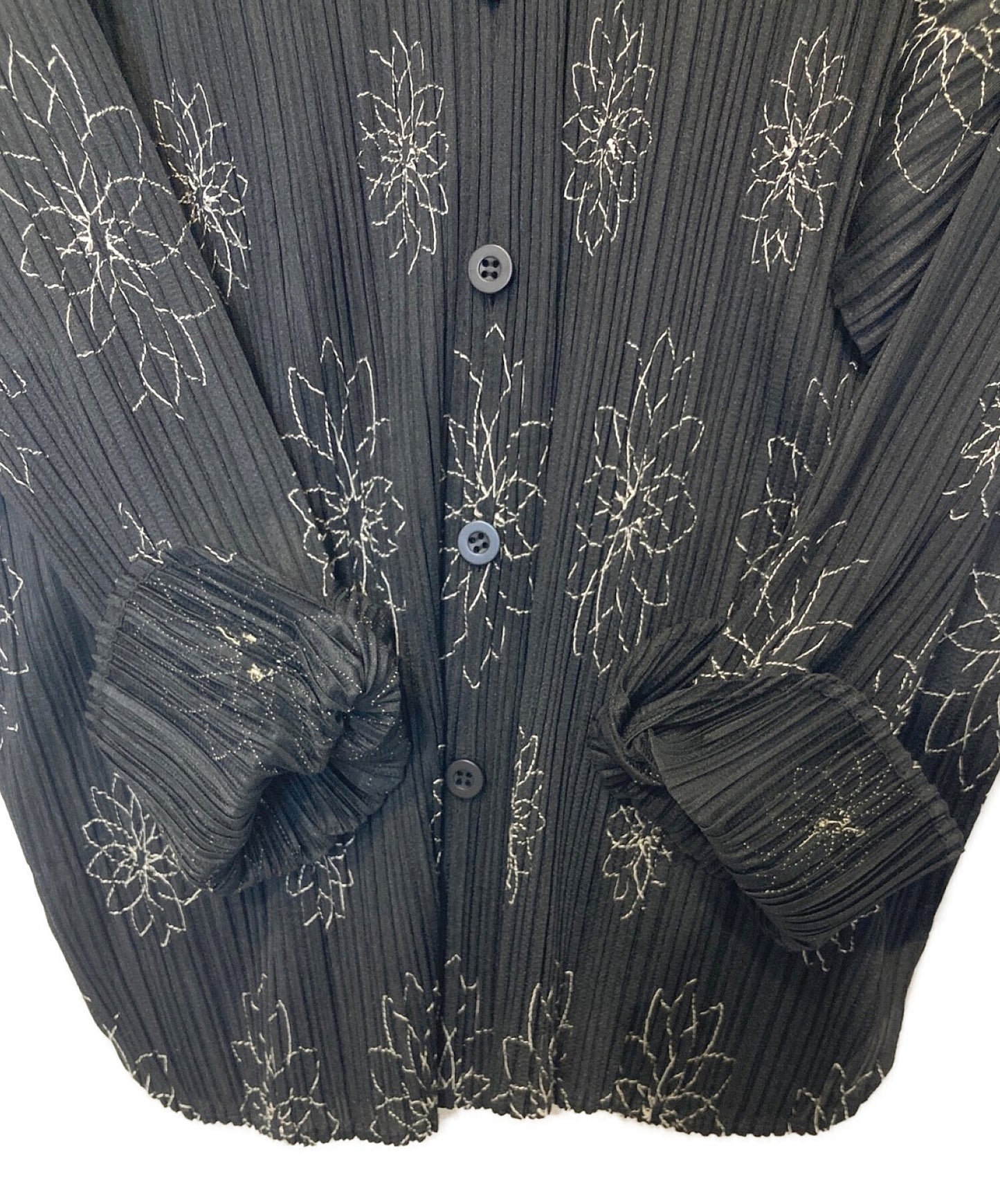 褶皺請花針跡褶襯衫PP51-JJ887