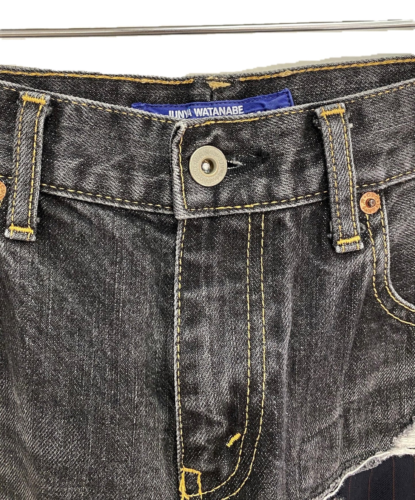 Junya Watanabe Man Comme des Garcons拼布牛仔裤AD2014- WN-P004