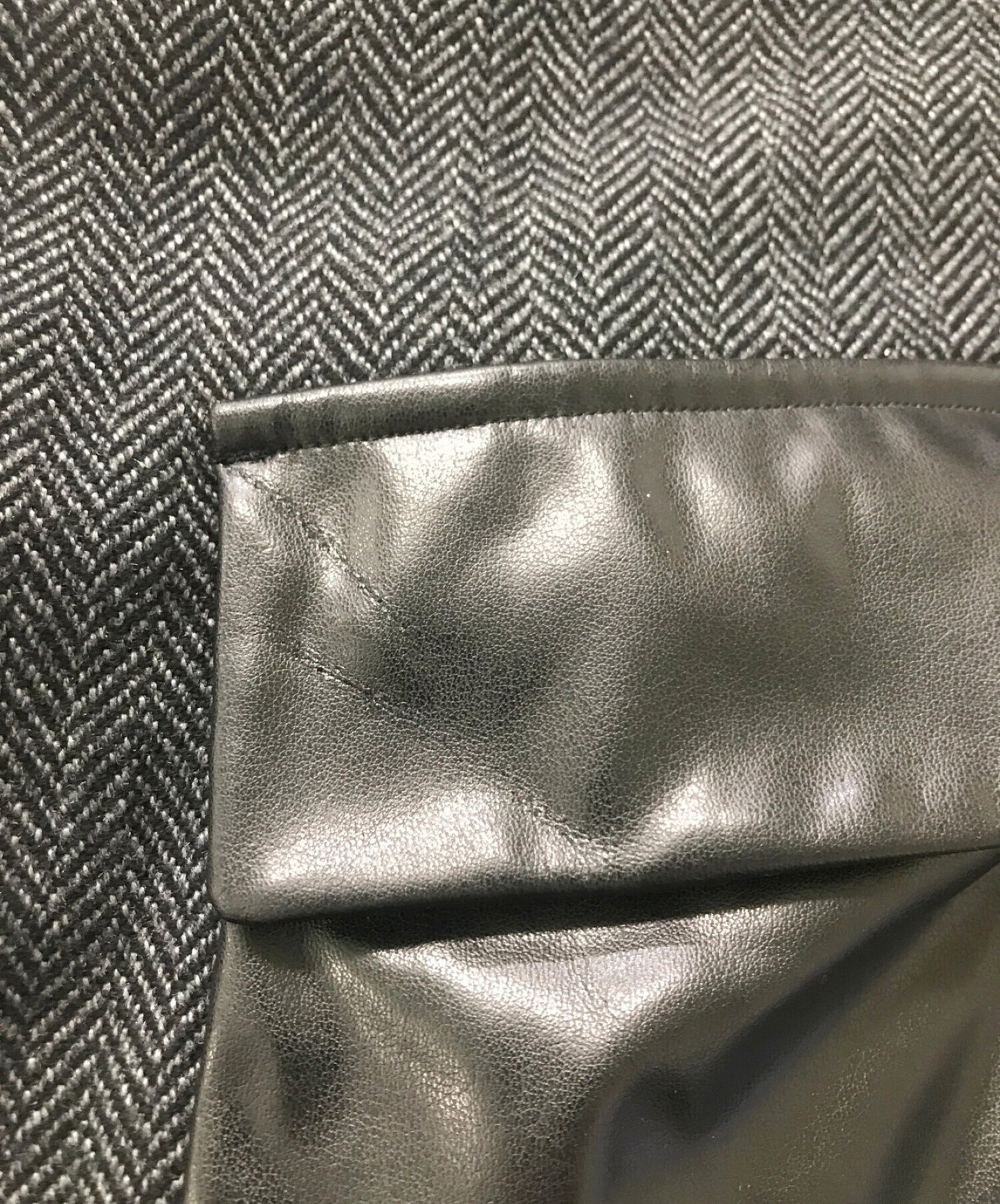 Comme des Garcons Homme Deux人造皮革口袋尾夾克DN-J051/AD2014