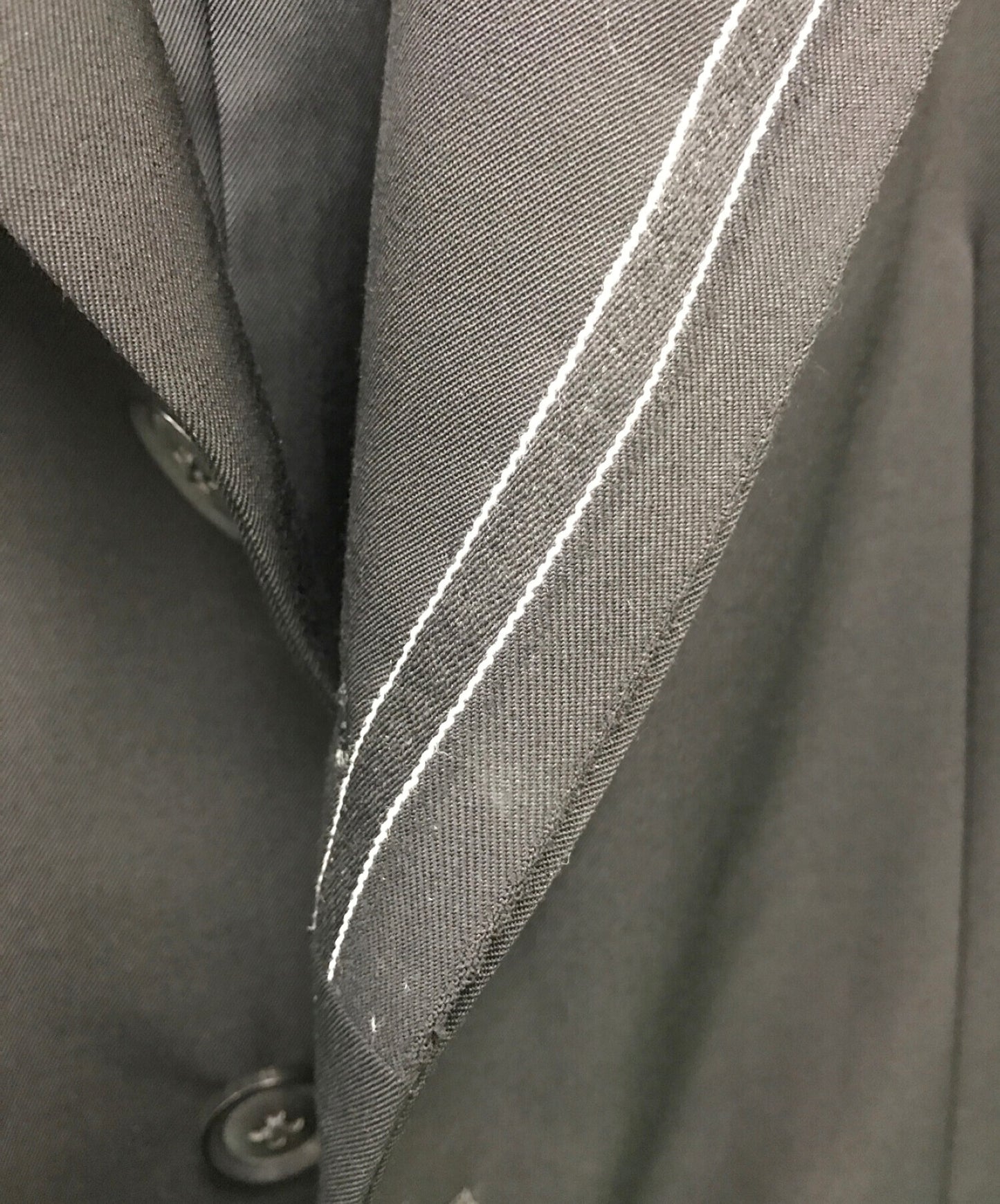 Yohji Yamamoto Pour Homme Jacket搭配左翻領EAR HR-J50-143