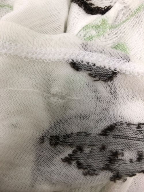 Haat Heart / Issey Miyake Embroidery Cardigan / Asymmetry Cardigan HA71JJ148