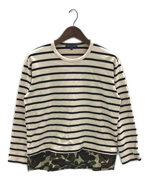 COMME des GARCONS Homme Switching border cut -and -sew / crew neck shi