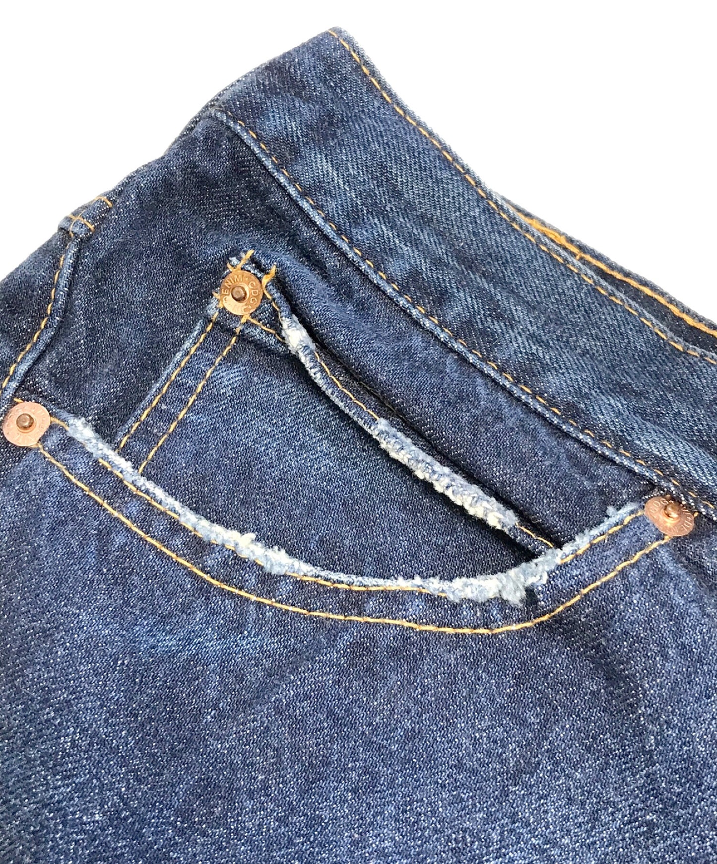 Junya Watanabe Comme des Garcons กางเกงยีนส์ Sarouel กางเกง JZ-S203