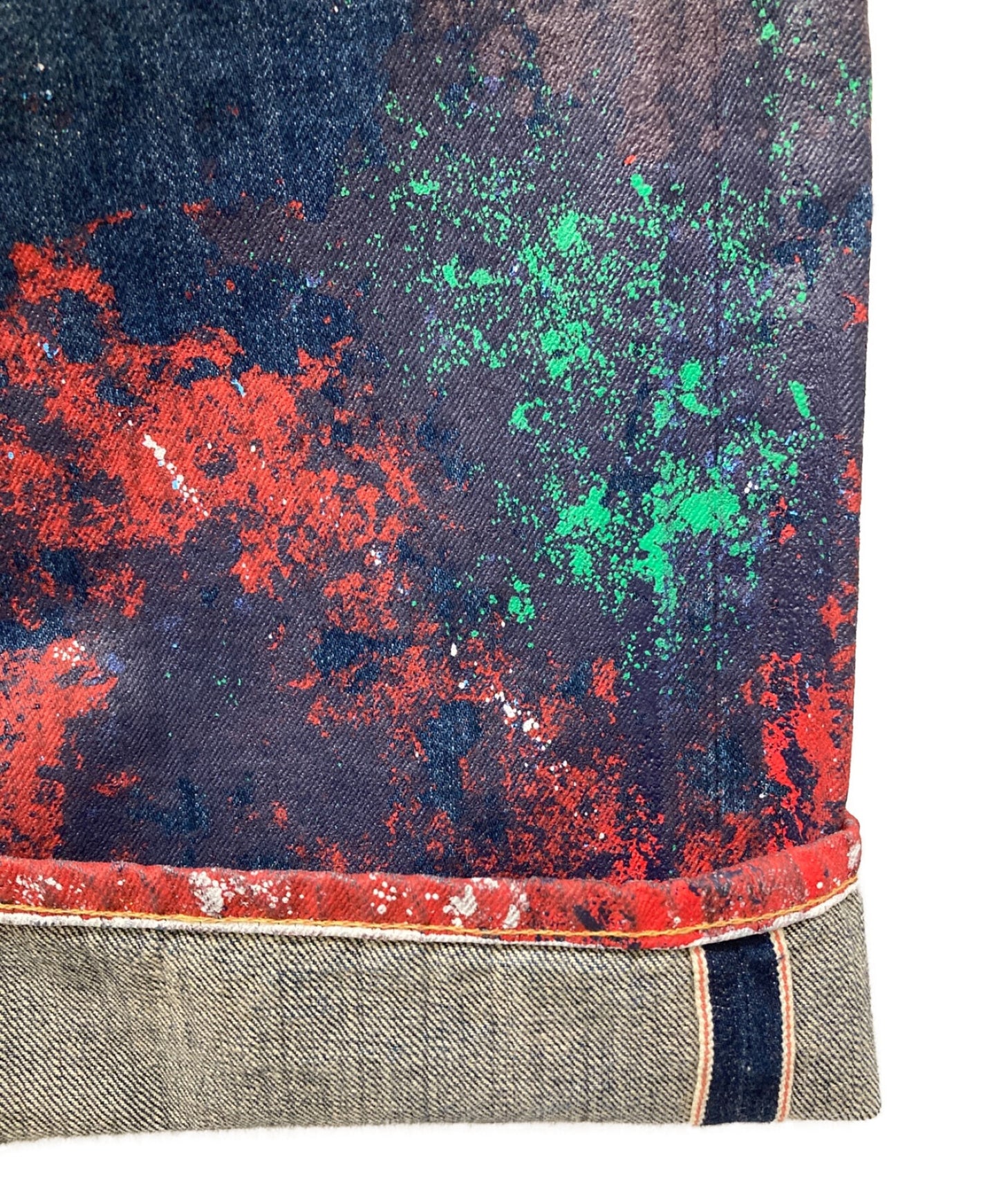 Junya Watanabe Man×Levi的油漆薄牛仔褲WA-P205