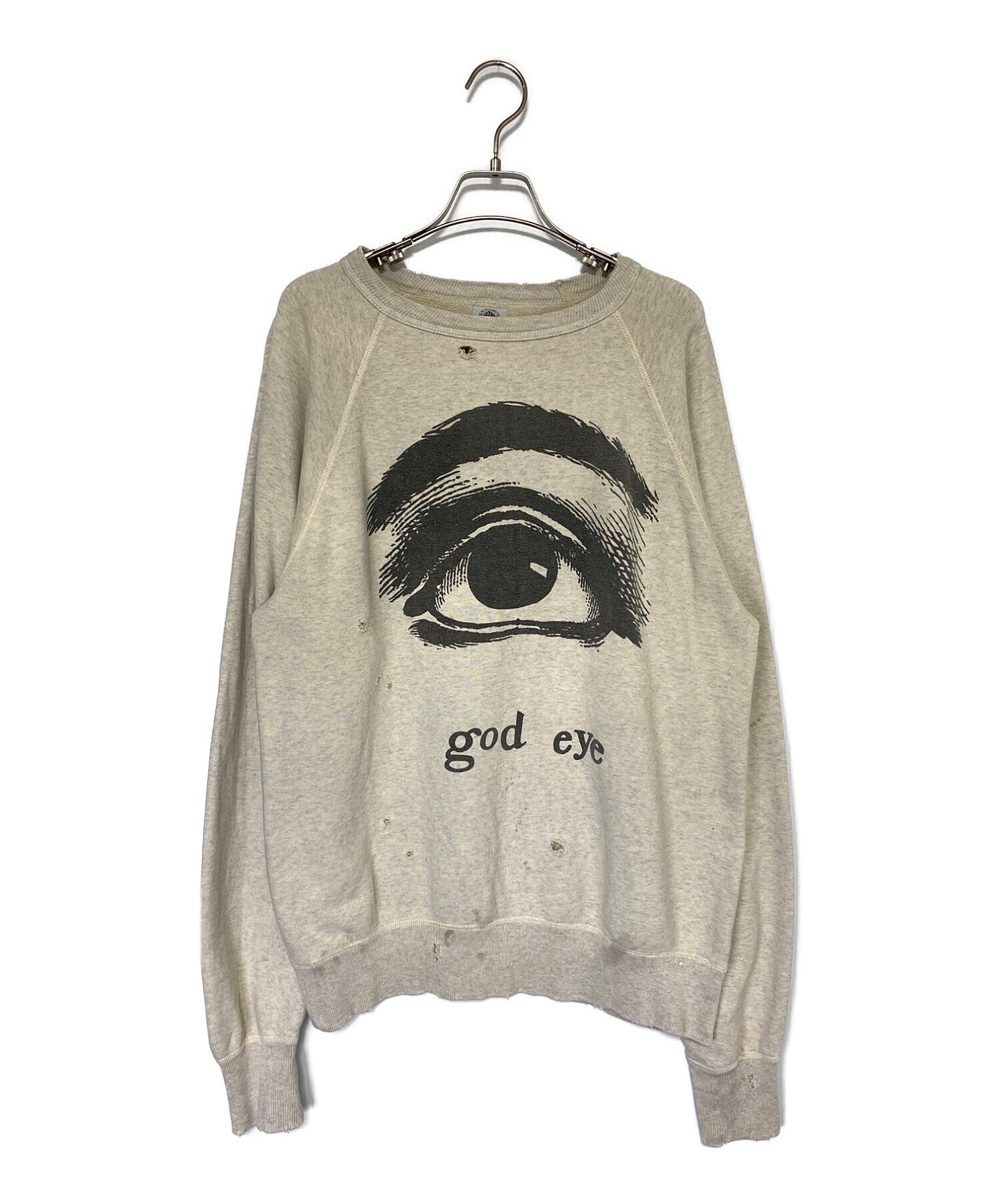 SAINT MICHAEL RAGLAN SWEAT SH eye GREY SM-S21-0000-021