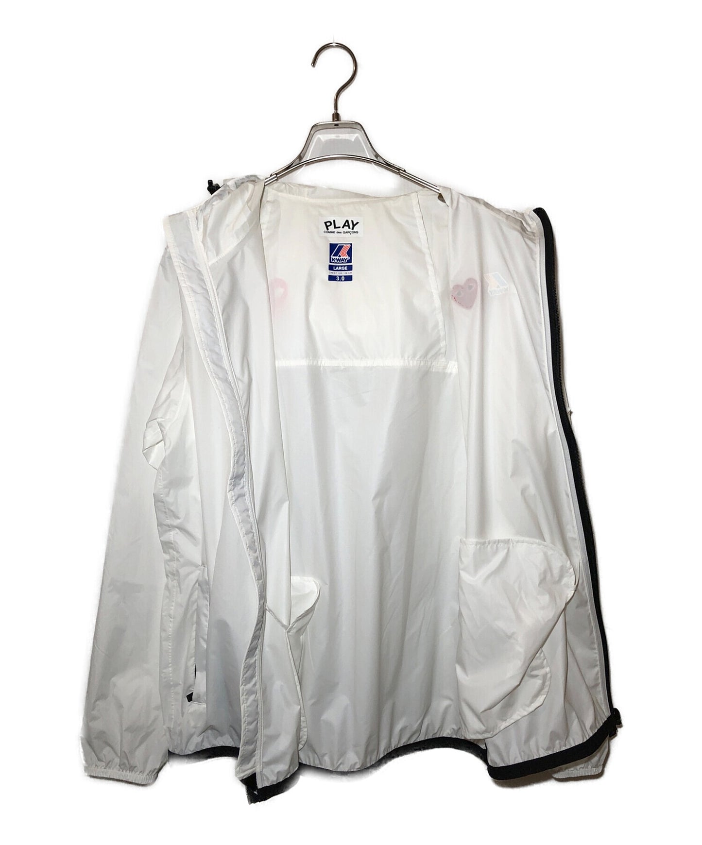 Comme des Garcons Hoody Full-Zip 재킷을 재생하십시오