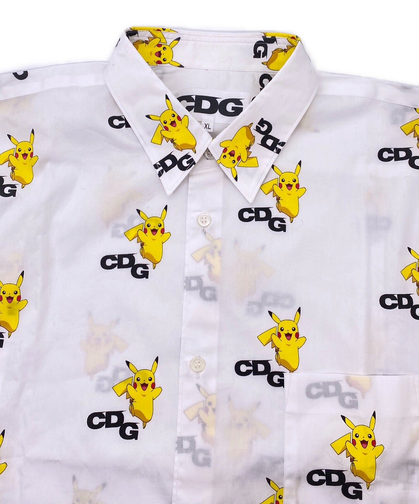 Comme des Garcons x Pokemon Pokemon Logo พิมพ์เสื้อ AD2022 SJ-B002