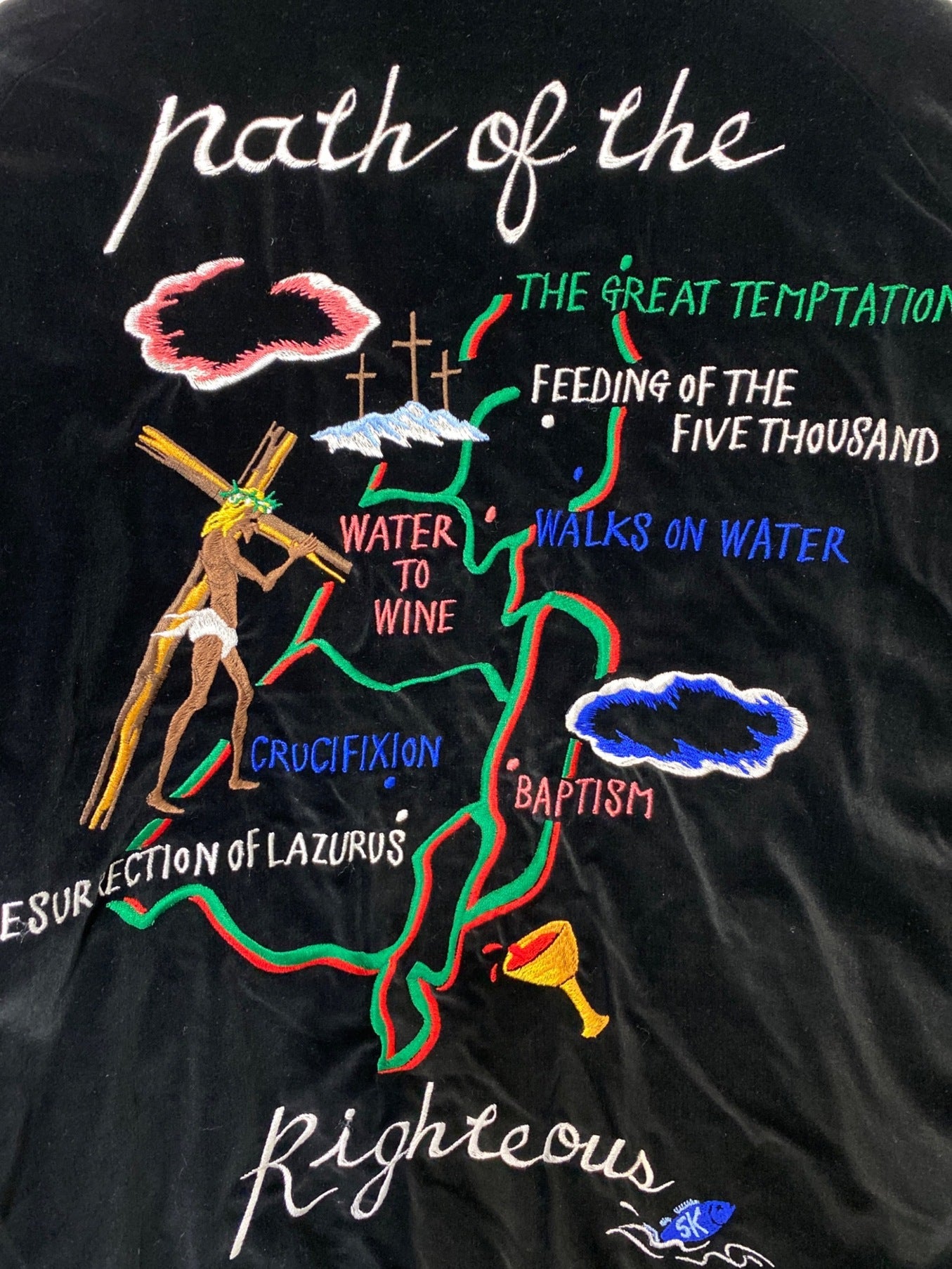 Saint Michael Jacket ของที่ระลึกย้อนกลับ SM-S22-0000-059