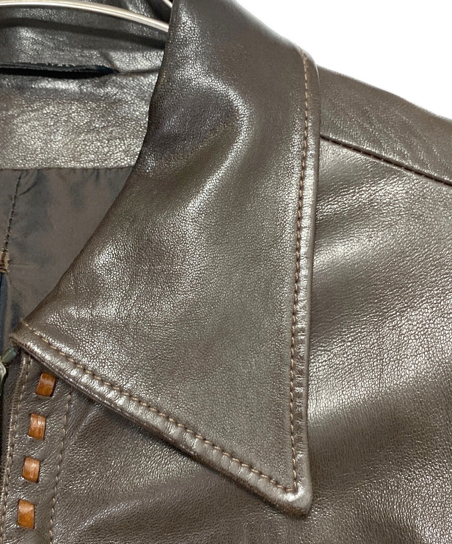 Gucci拼布皮夾克125226