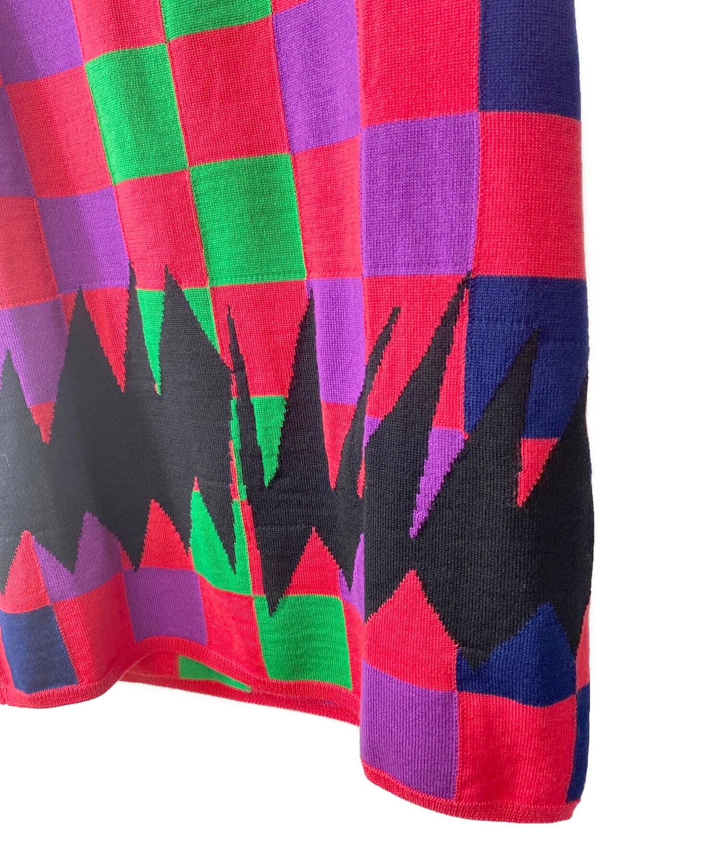 Comme des Garcons Homme Plus 23SS Block Check Knit Vest PK-N002