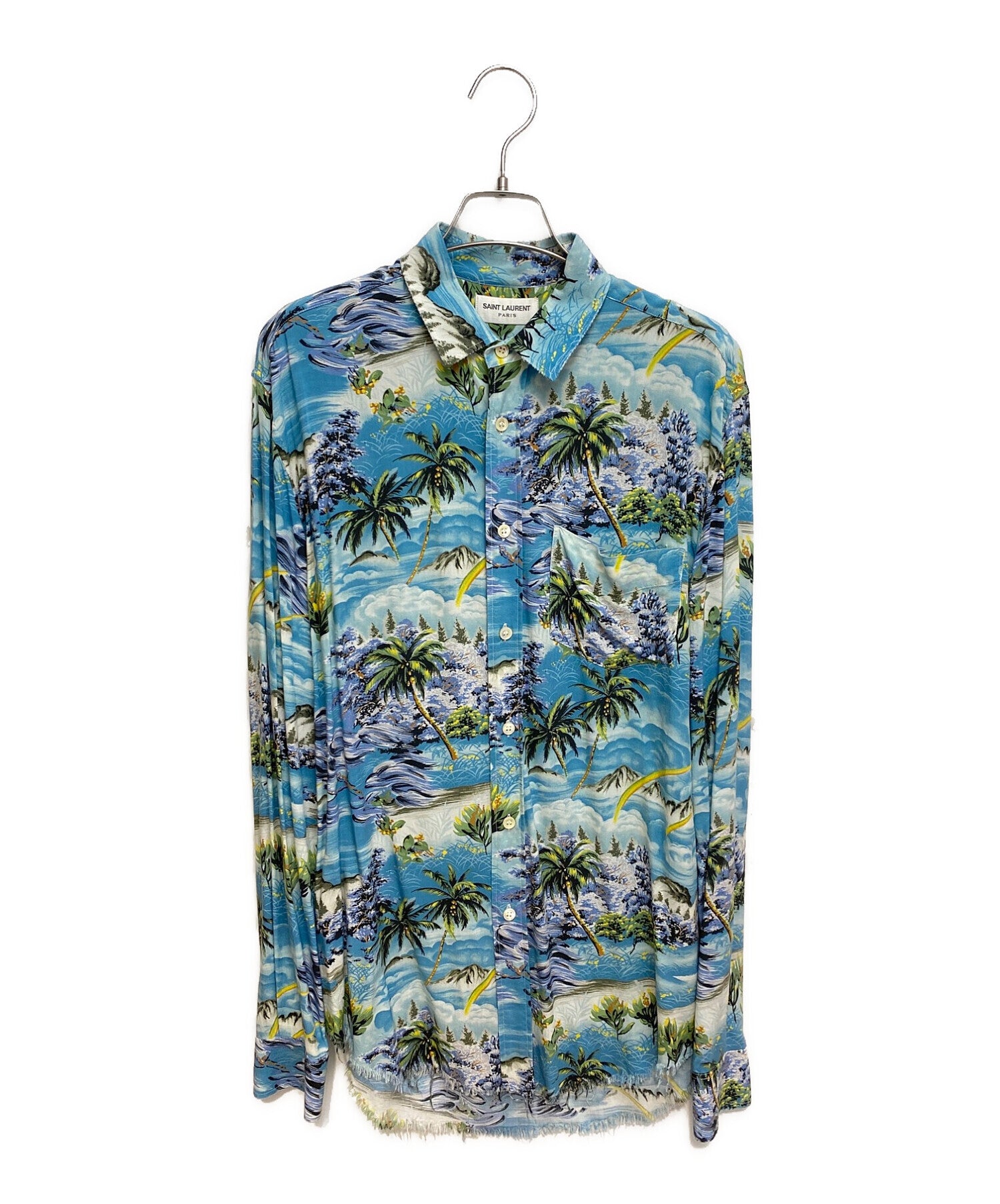 Saint Laurent Paris cutoff aloha shirt 411620