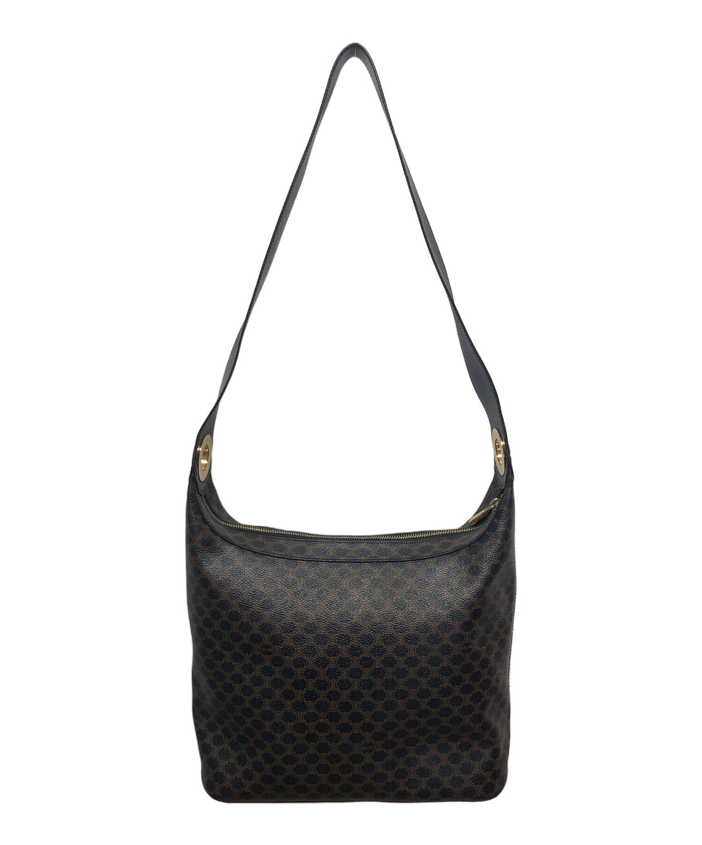 [Pre-owned] CELINE Macadam Circle Logo Shoulder Bag