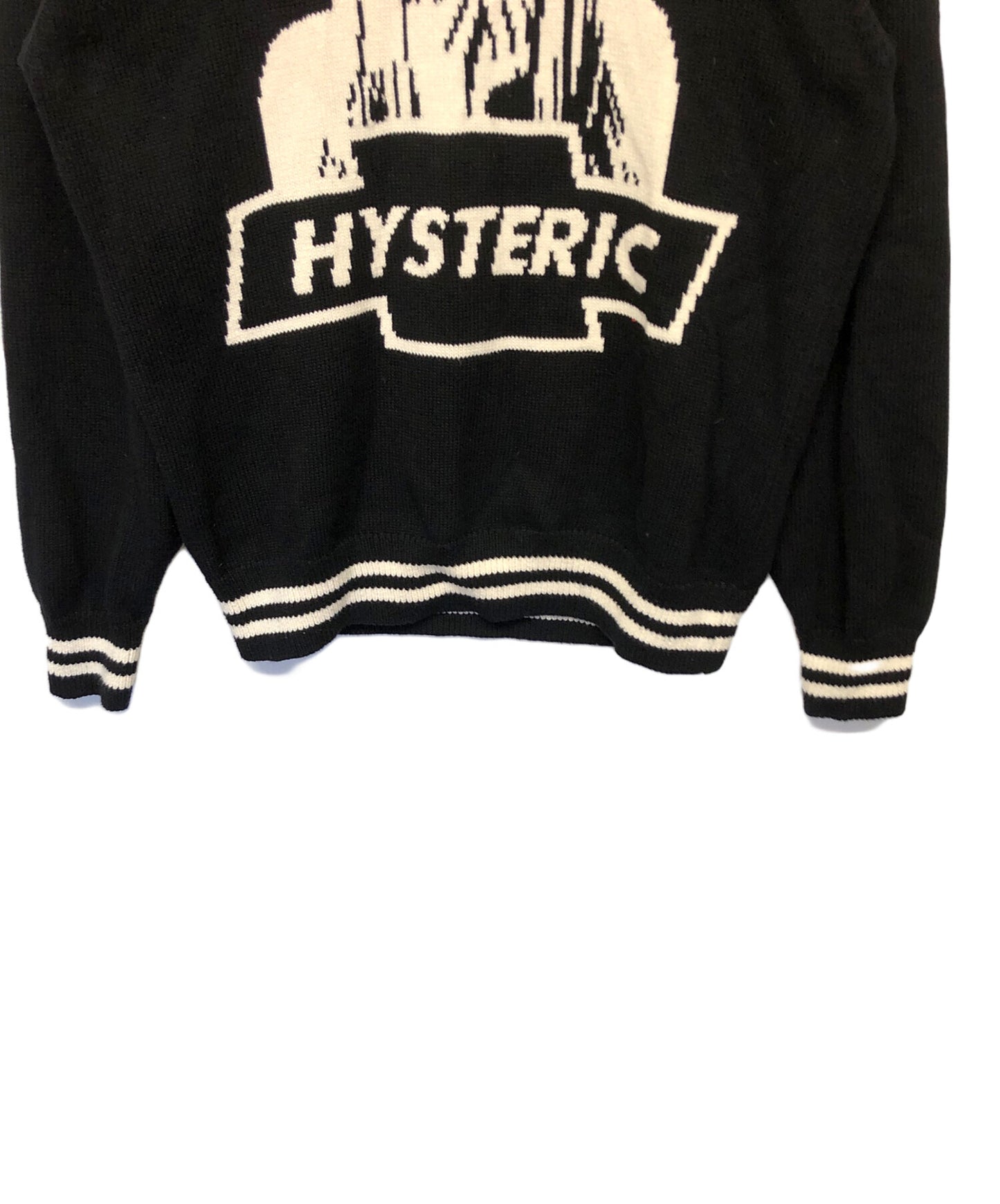 [Pre-owned] Hysteric Glamour DEVIL MADE ME DO braided sweater 02233NS04