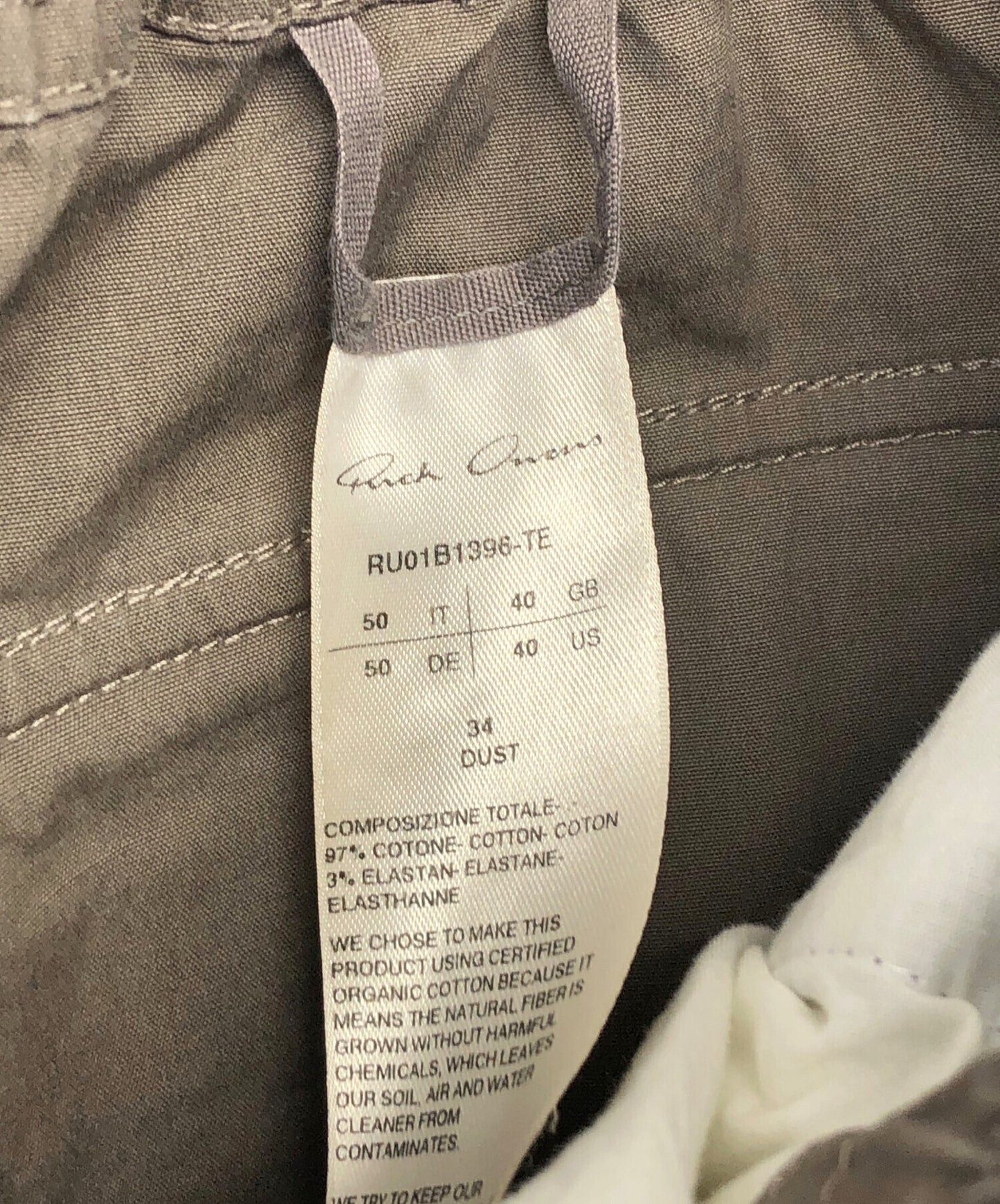 [Pre-owned] RICK OWENS RU01B1396-TE RU01B1396-TE