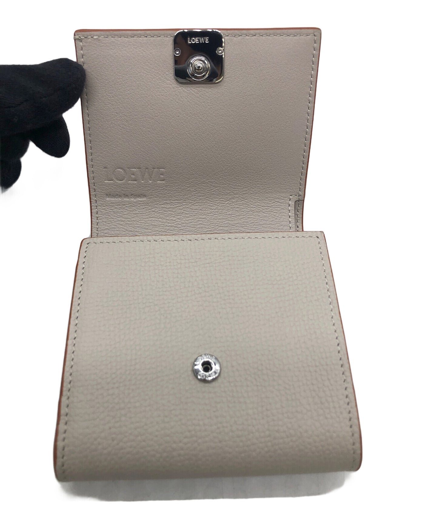[Pre-owned] LOEWE Anagram compact flap wallet C821L57X01