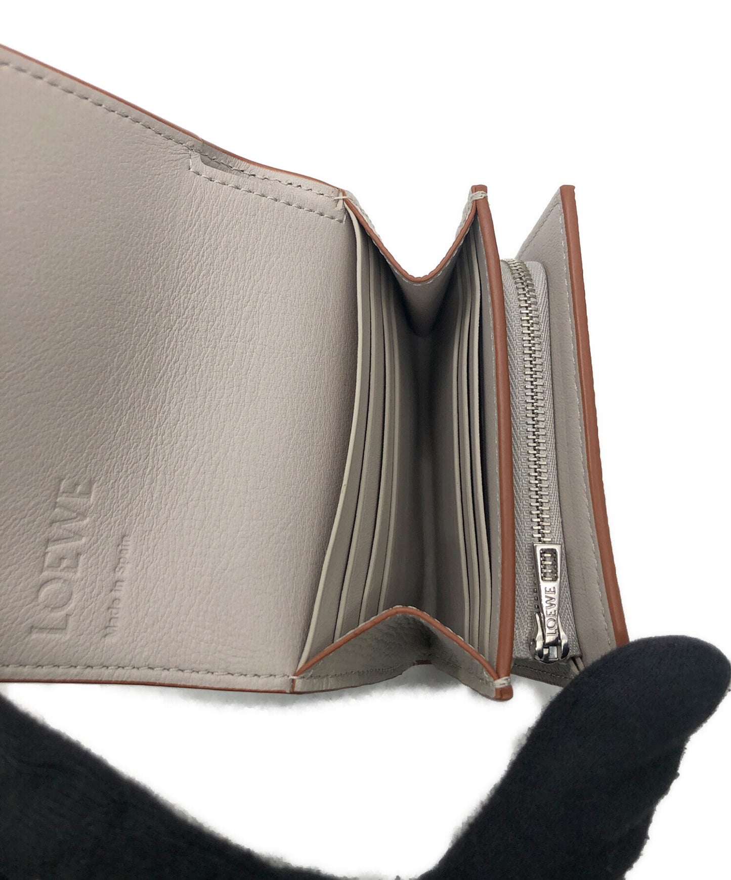 [Pre-owned] LOEWE Anagram compact flap wallet C821L57X01
