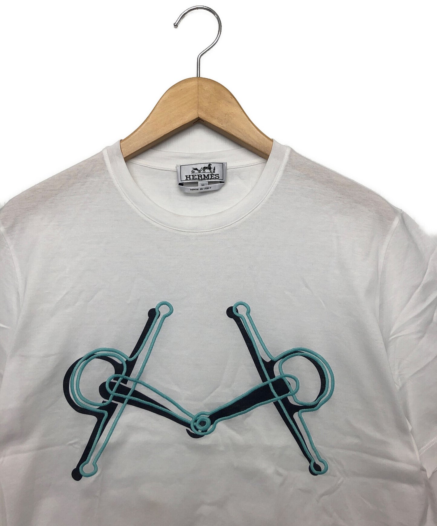 [Pre-owned] HERMES Printed embroidery t-shirts