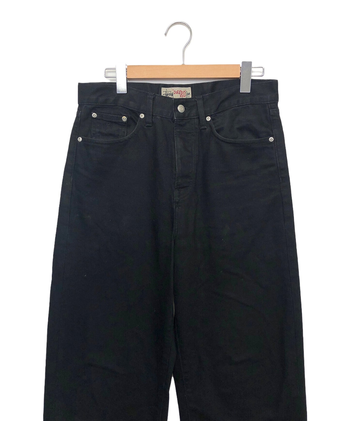[Pre-owned] stussy Black Denim 116671