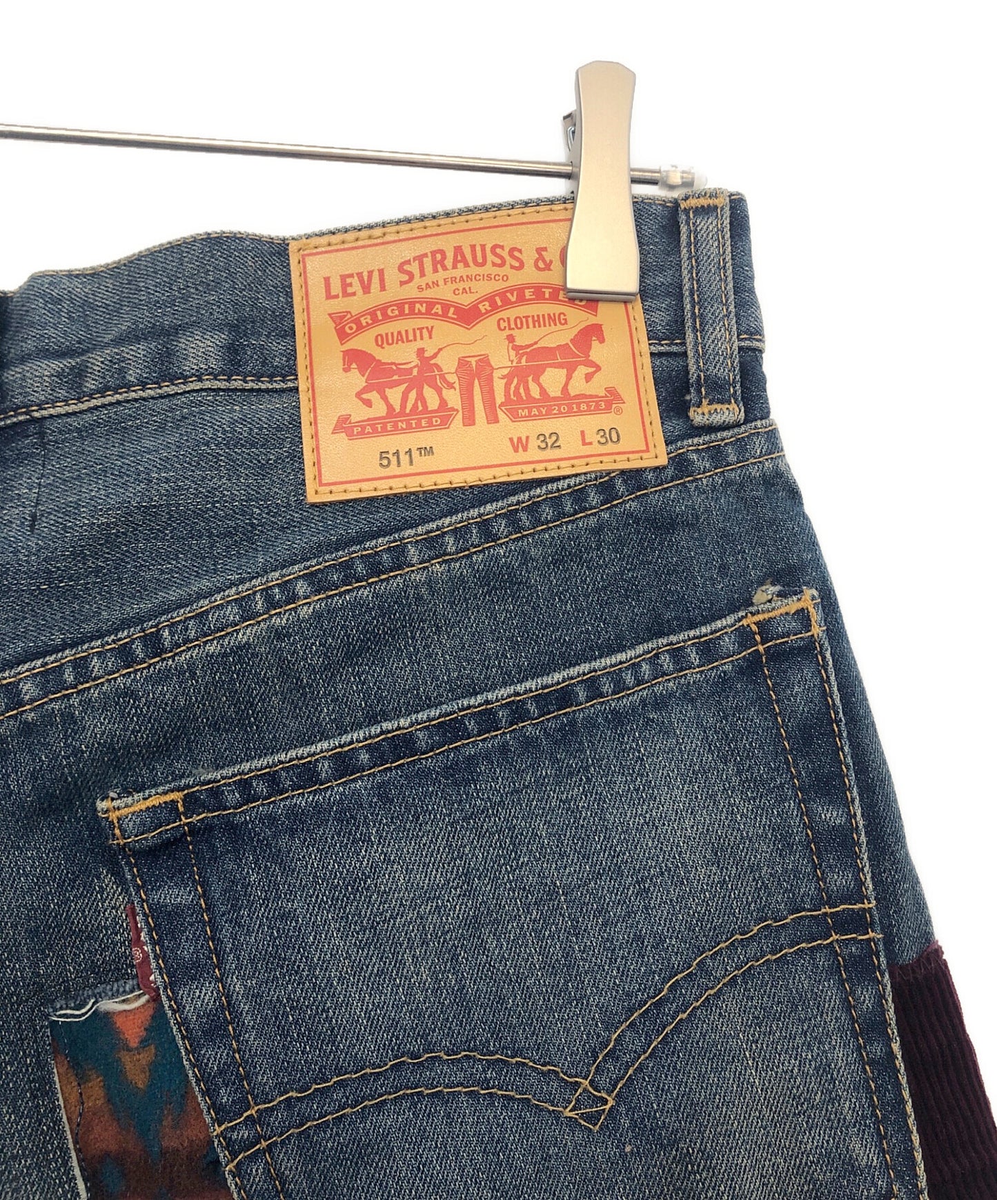 [Pre-owned] COMME des GARCONS JUNYA WATANABE MAN 511 patchwork denim pants WJ-P204