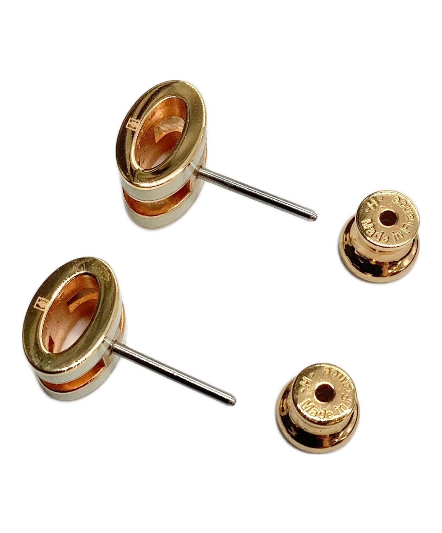 [Pre-owned] HERMES Mini Pop Ash Earrings