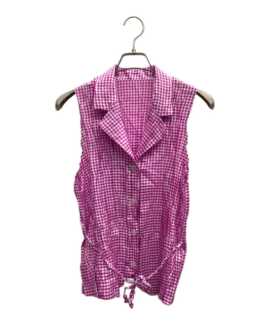 [Pre-owned] PLEATS PLEASE sleeveless blouse PP11-PE942