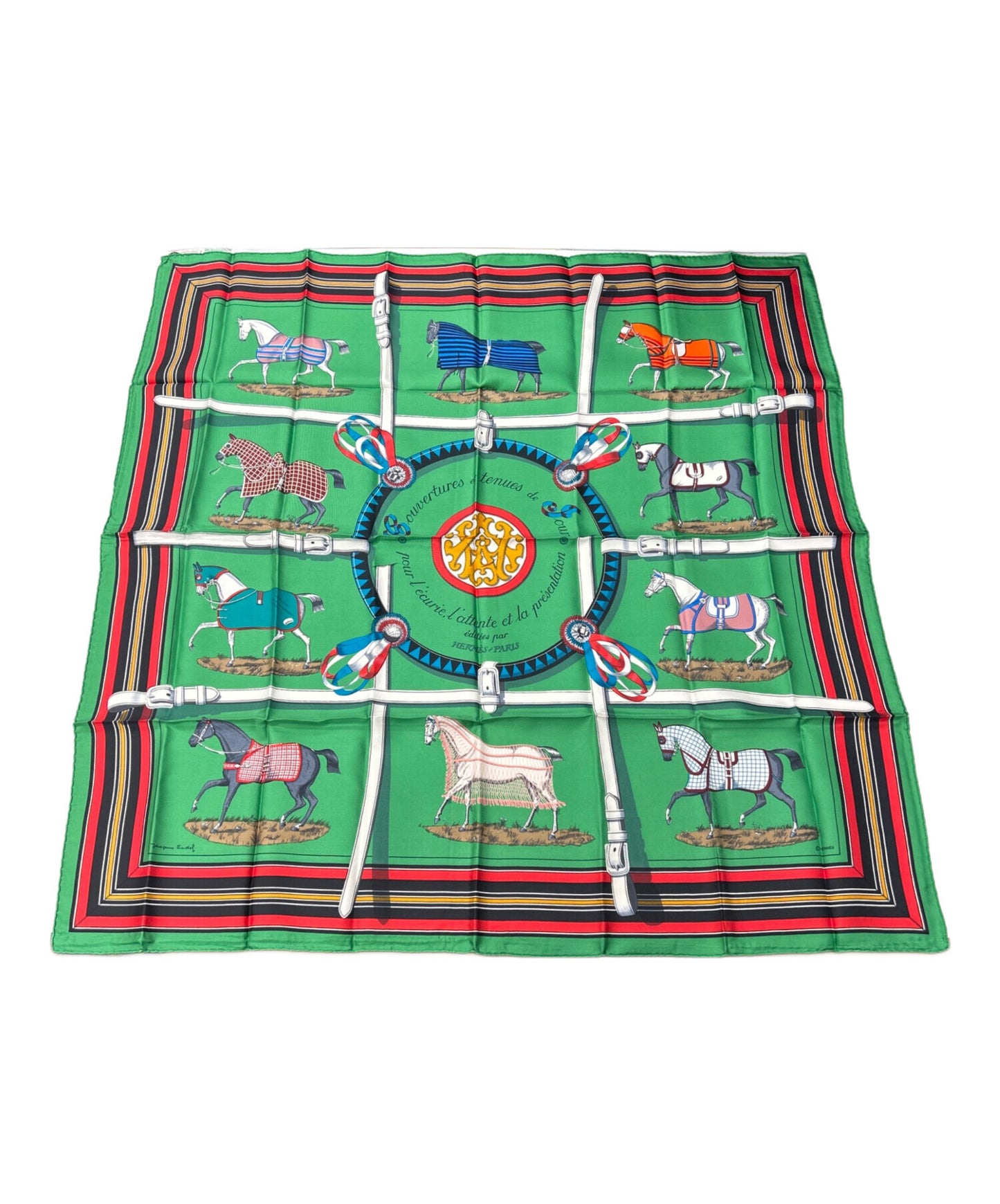 [Pre-owned] HERMES HERMES Scarf Carré 90 Couvertures et Tenues de Jour Horsewear