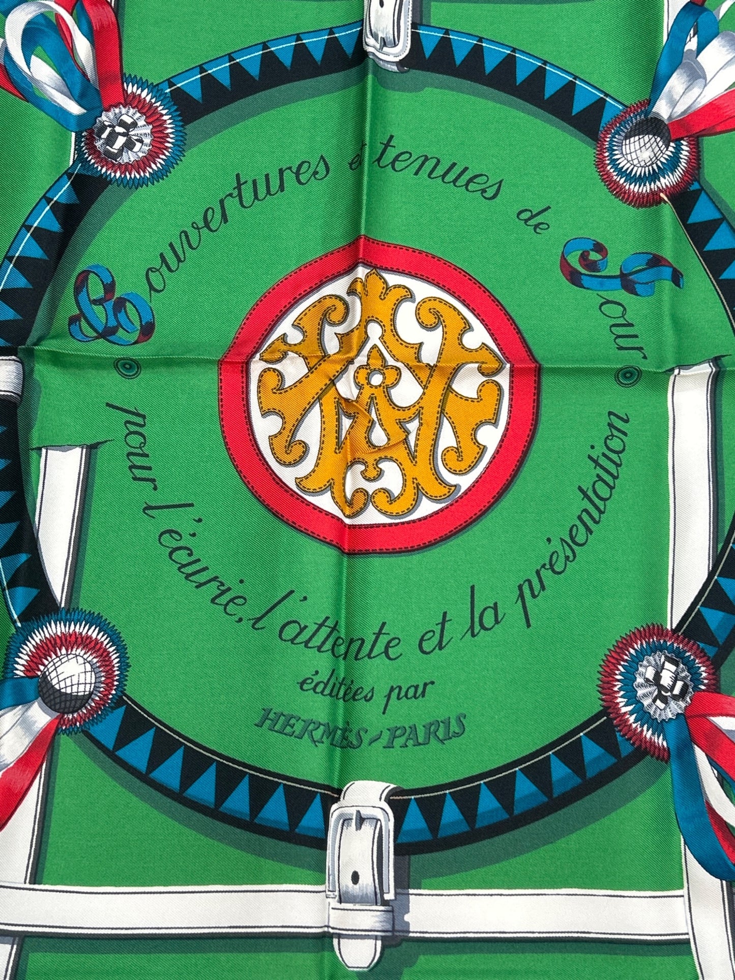 [Pre-owned] HERMES HERMES Scarf Carré 90 Couvertures et Tenues de Jour Horsewear